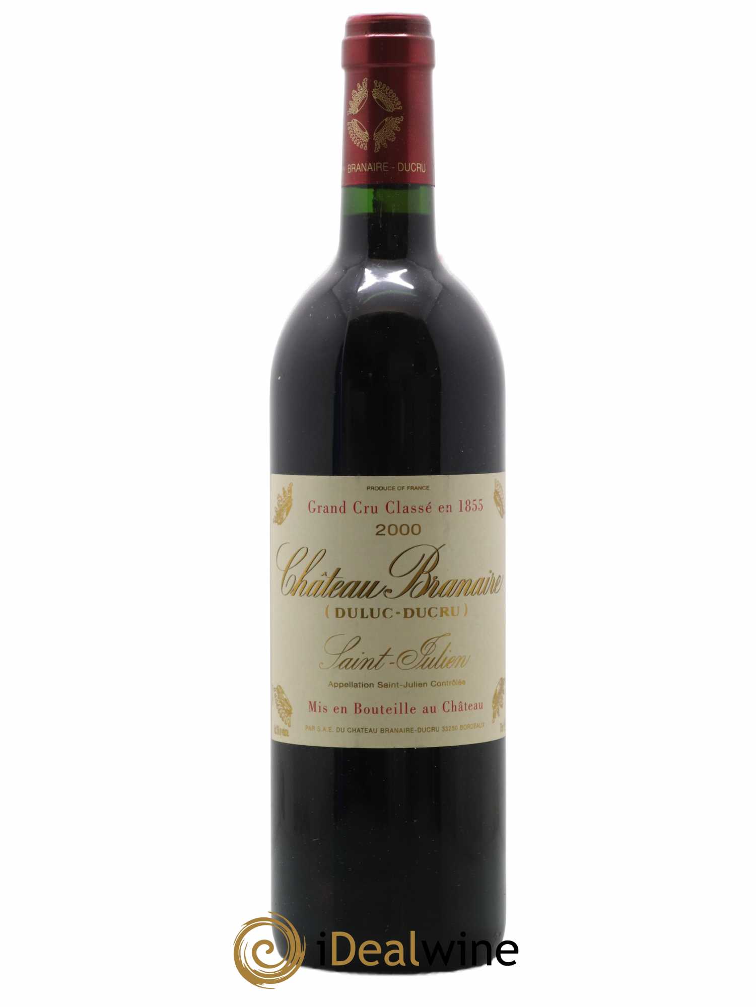 Château Branaire Ducru 4ème Grand Cru Classé 2000 - Lot de 1 bouteille - 0