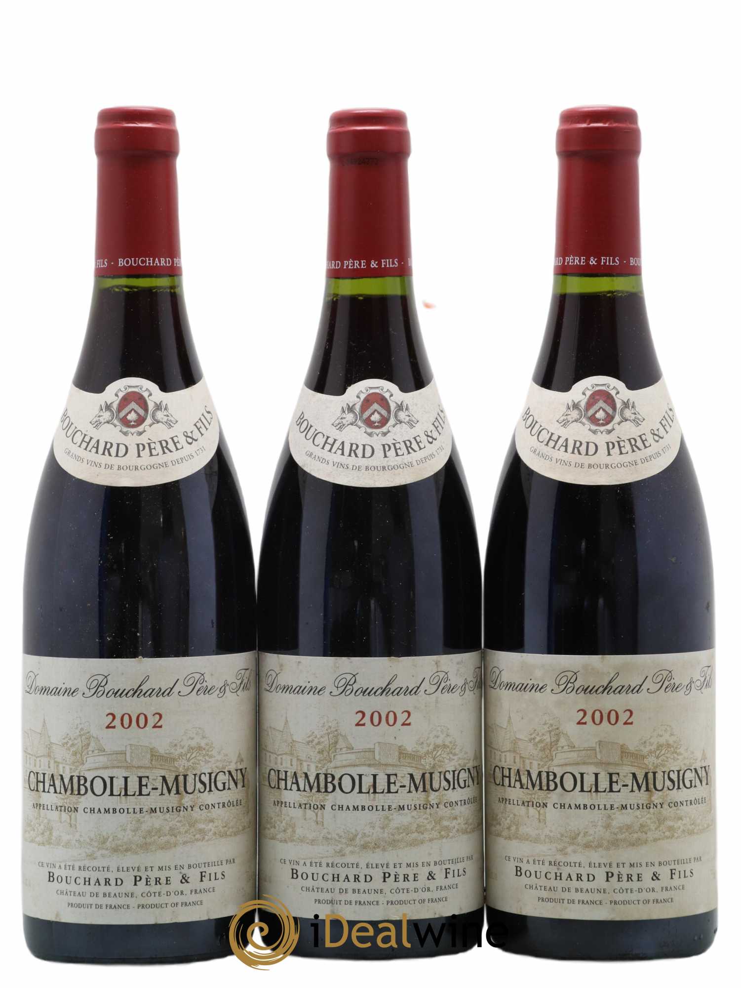 Chambolle-Musigny Bouchard Père & Fils 2002 - Lot de 3 bouteilles - 0
