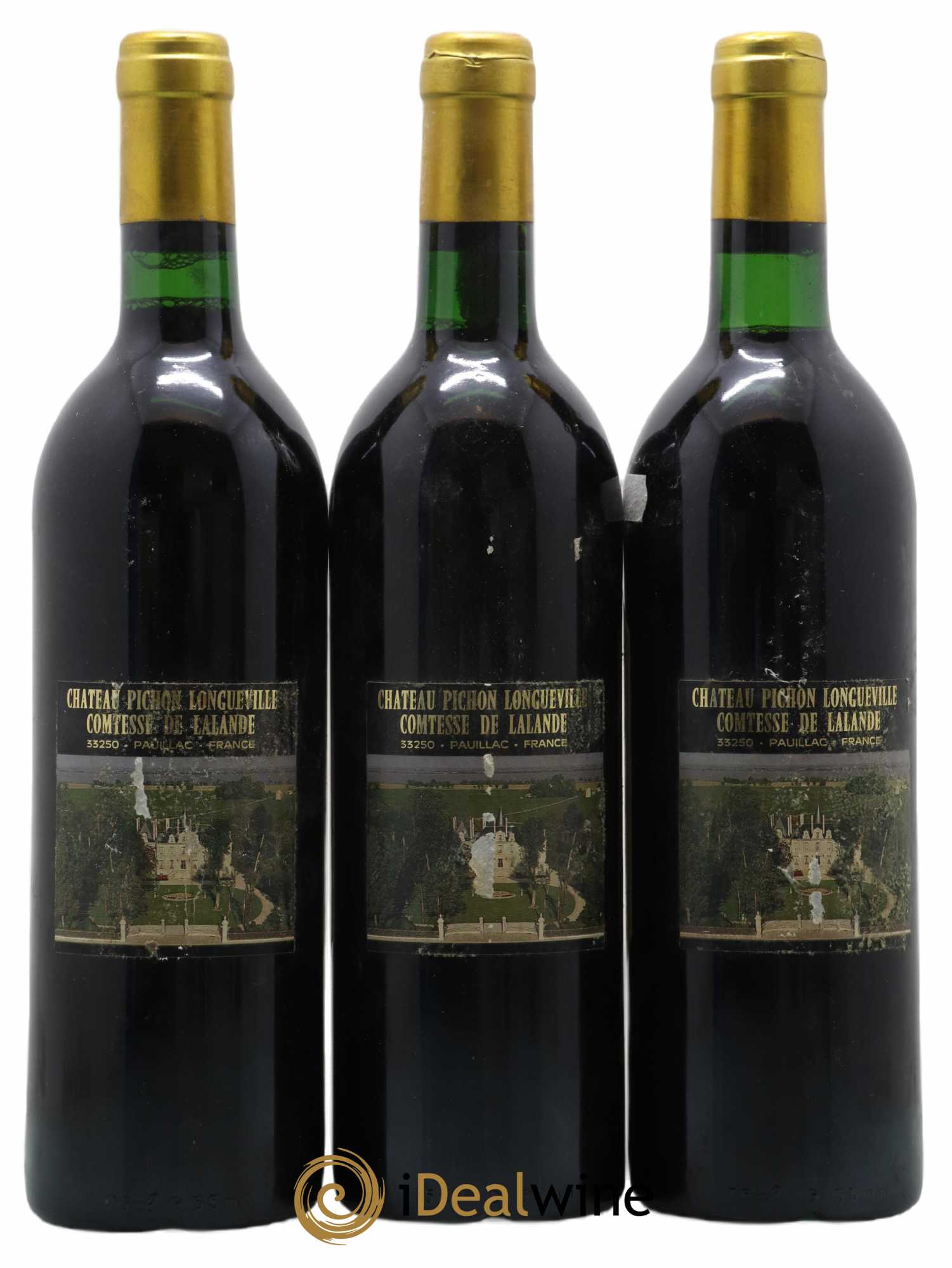 Château Pichon Longueville Comtesse de Lalande 2ème Grand Cru Classé 1989 - Lot of 3 bottles - 1