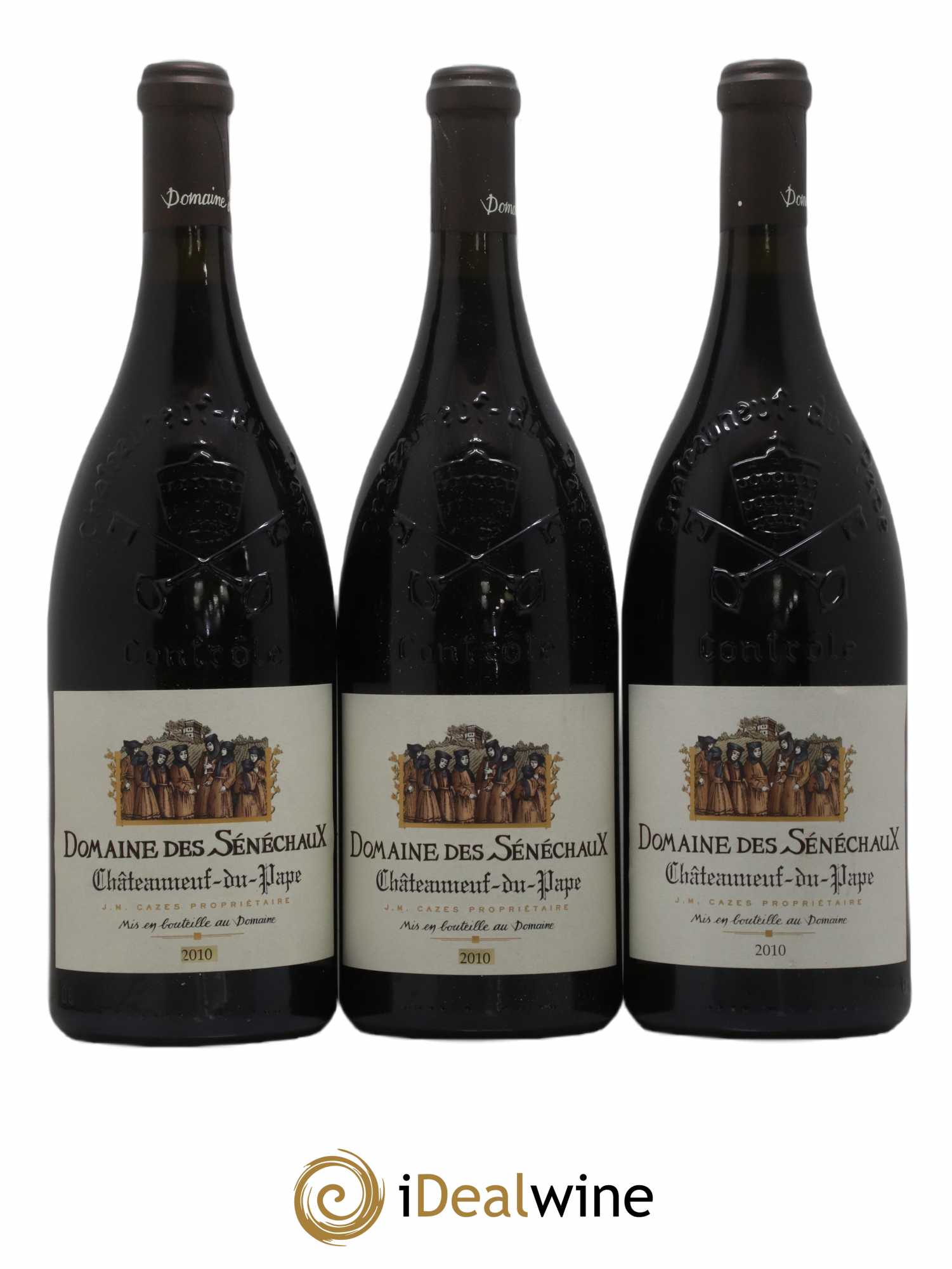 Châteauneuf-du-Pape Sénéchaux (Domaine des) Famille J-M. Cazès 2010 - Lot de 3 magnums - 0