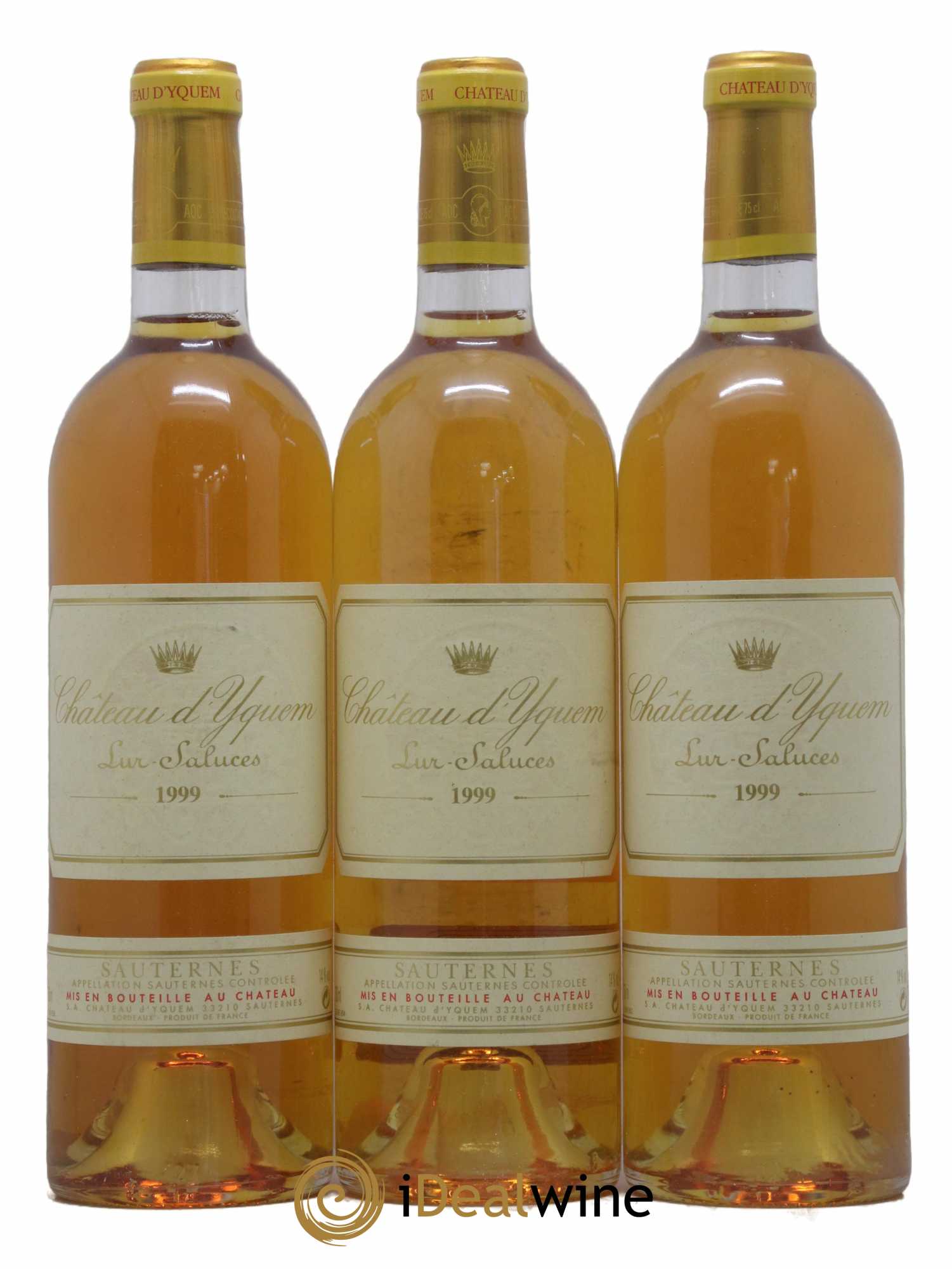 Château d' Yquem 1er Cru Classé Supérieur 1999 - Lotto di 3 bottiglie - 0