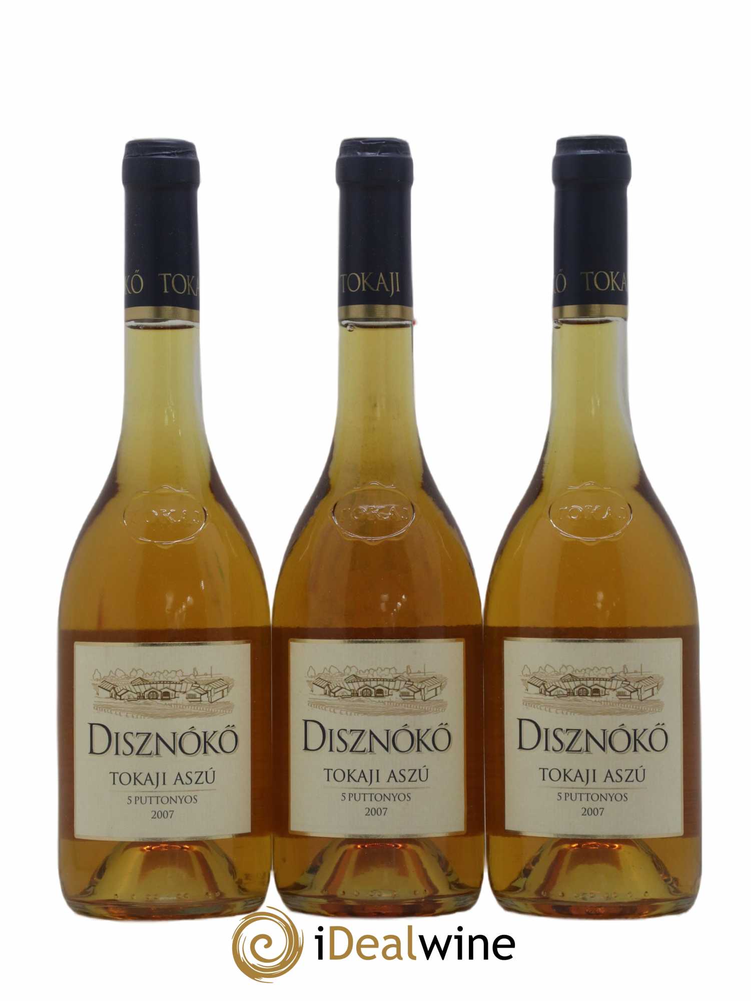 Tokaji Aszu 5 Puttonyos Disznoko (Domaine) 50cl 2007 - Lotto di 3 bottiglie - 0