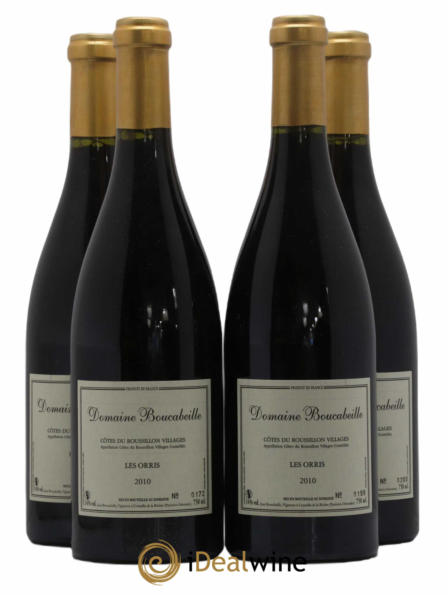 Côtes du Roussillon Les Orris Domaine Boucabeille 2010 - Lot de 4 bouteilles - 0