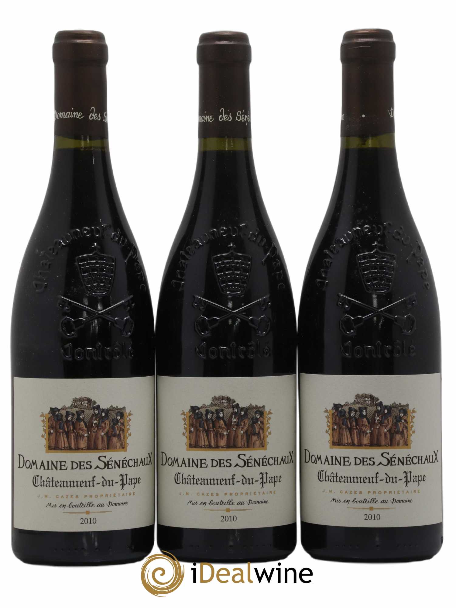 Châteauneuf-du-Pape Sénéchaux (Domaine des) Famille J-M. Cazès 2010 - Lot de 12 bouteilles - 3