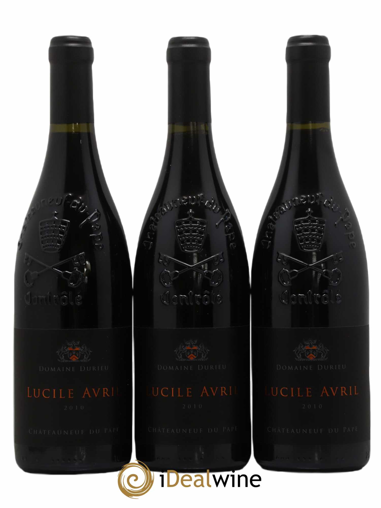 Châteauneuf-du-Pape Château Durieu cuvée Avril 2010 - Lot de 3 bouteilles - 0