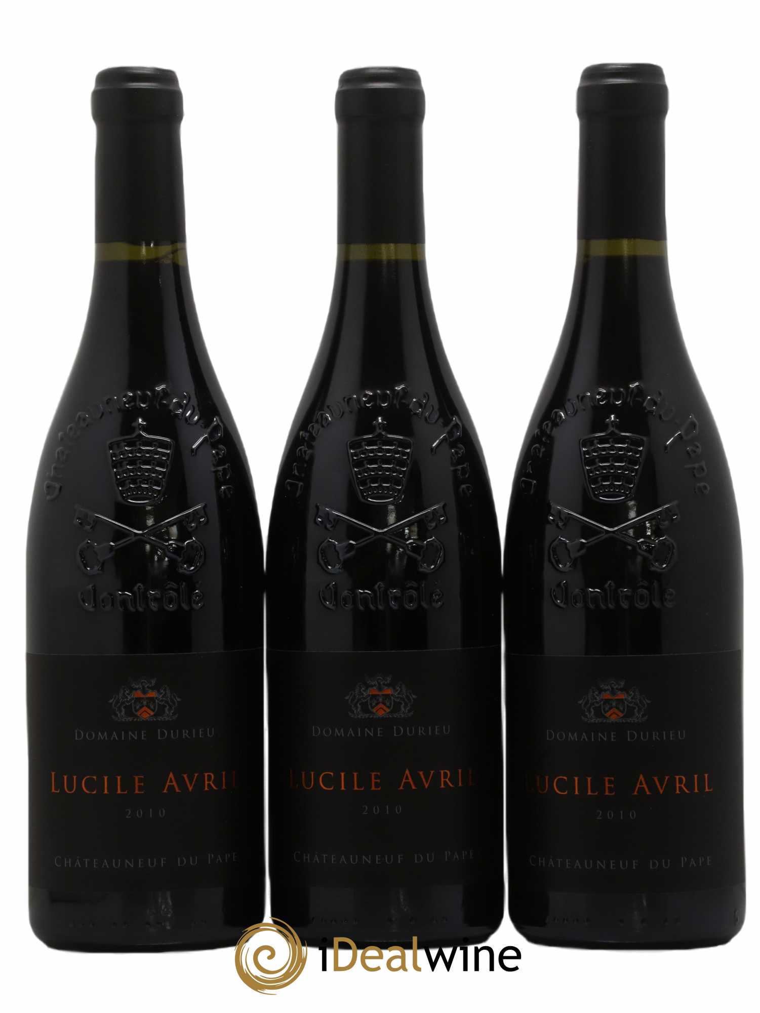 Châteauneuf-du-Pape Château Durieu cuvée Avril 2010 - Lot de 3 bouteilles - 0