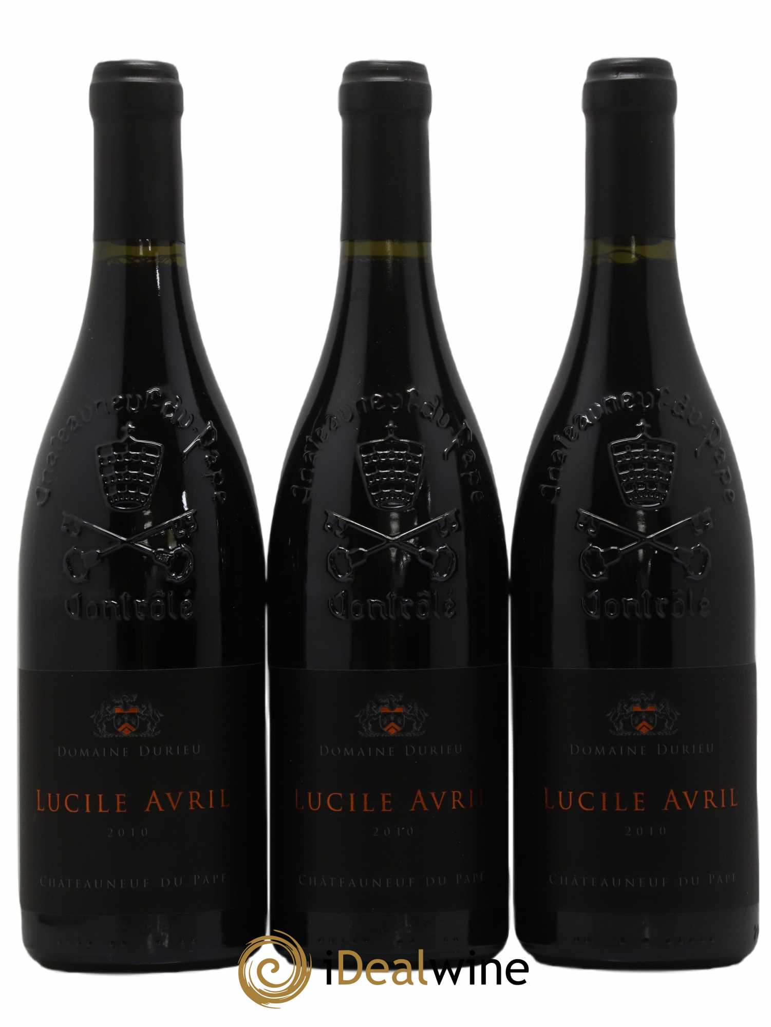 Châteauneuf-du-Pape Château Durieu cuvée Avril 2010 - Lot de 3 bouteilles - 0
