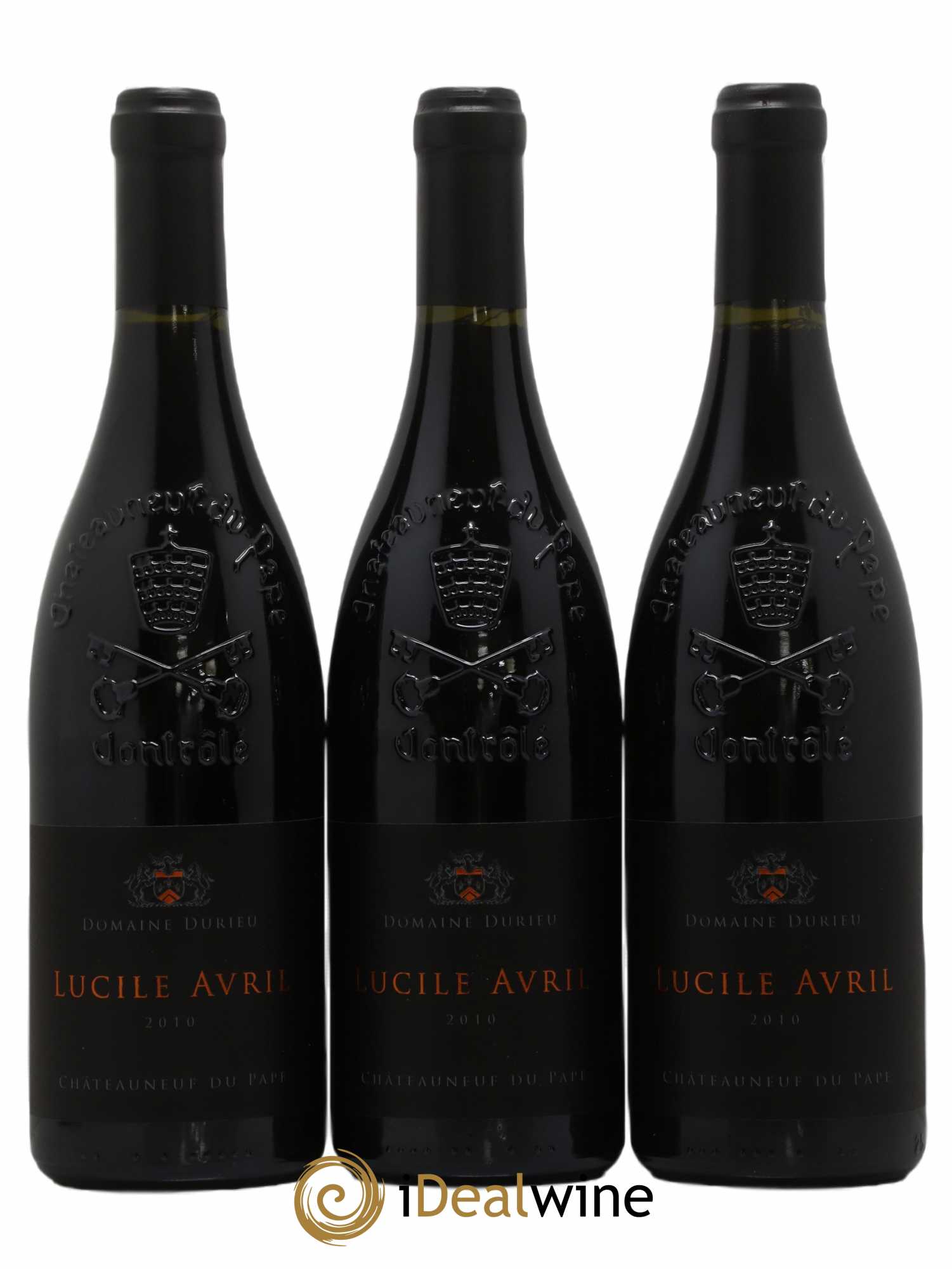 Châteauneuf-du-Pape Château Durieu cuvée Avril 2010 - Lot de 3 bouteilles - 0