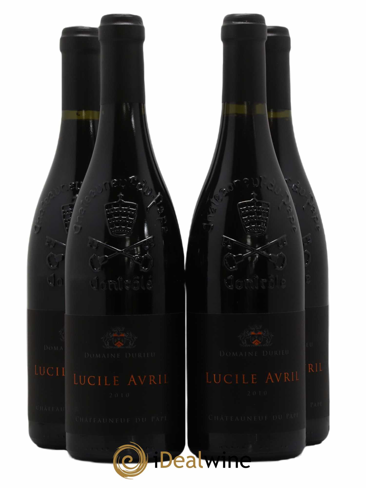 Châteauneuf-du-Pape Château Durieu cuvée Avril 2010 - Lot de 4 bouteilles - 0