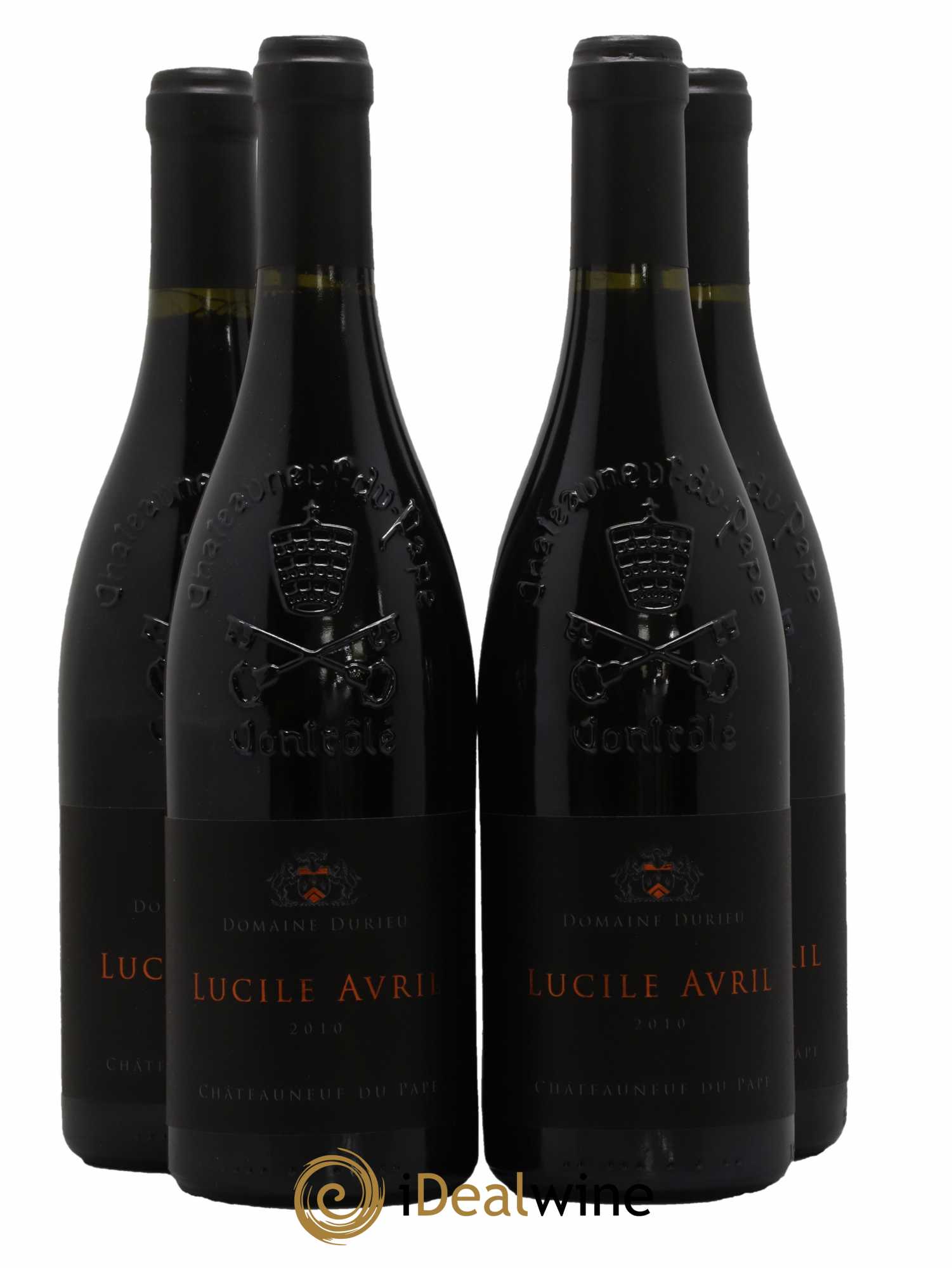 Châteauneuf-du-Pape Château Durieu cuvée Avril 2010 - Lot de 4 bouteilles - 0
