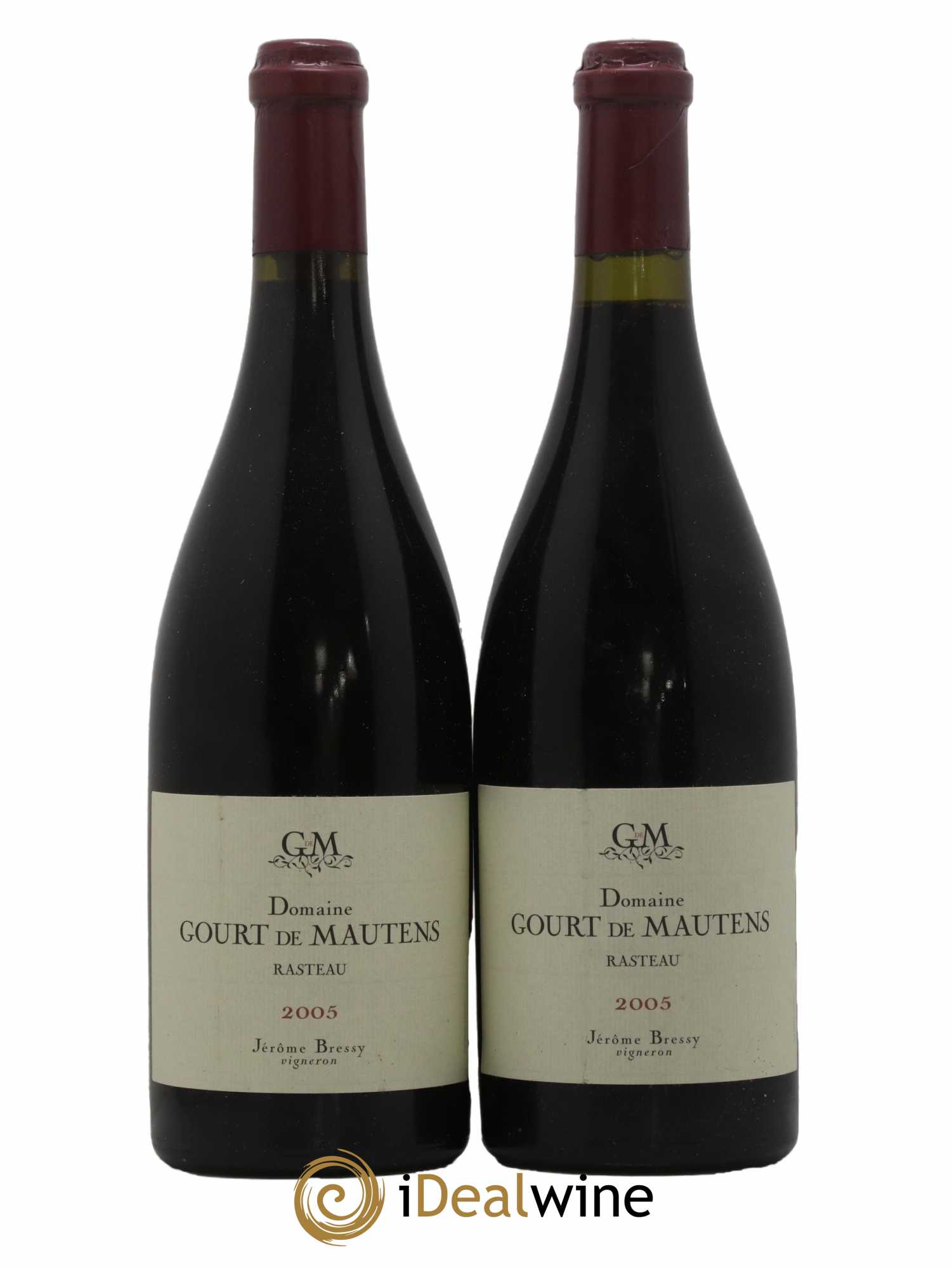 Rasteau Domaine Gourt de Mautens - Jérôme Bressy 2005 - Lot de 2 bouteilles - 0