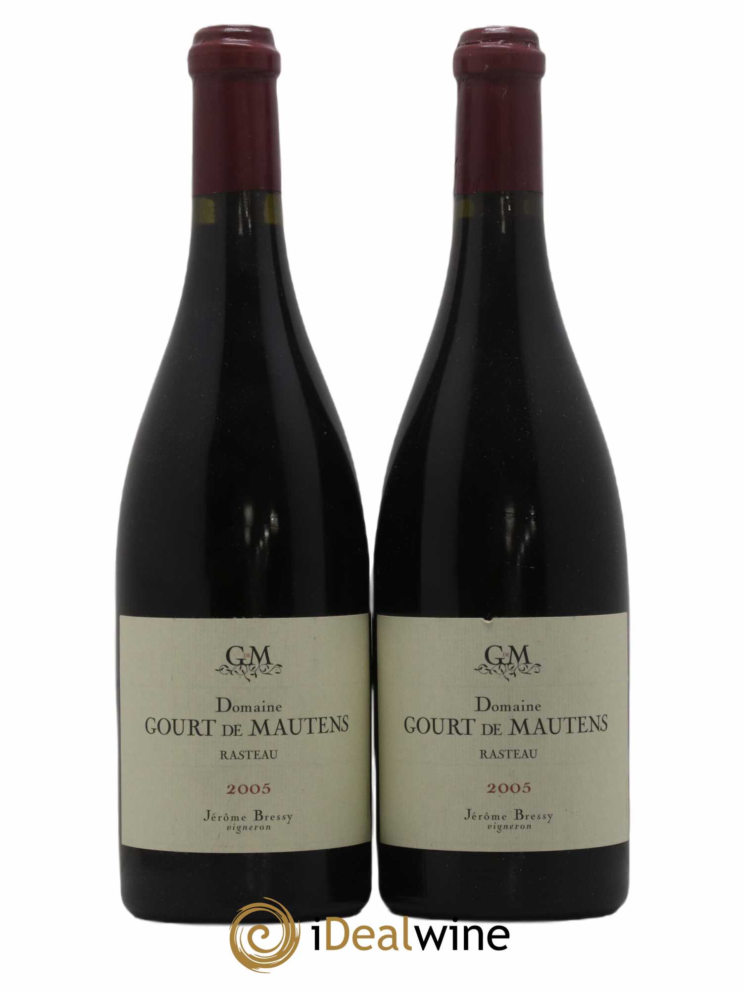 Rasteau Domaine Gourt de Mautens - Jérôme Bressy 2005 - Lot de 2 bouteilles - 0