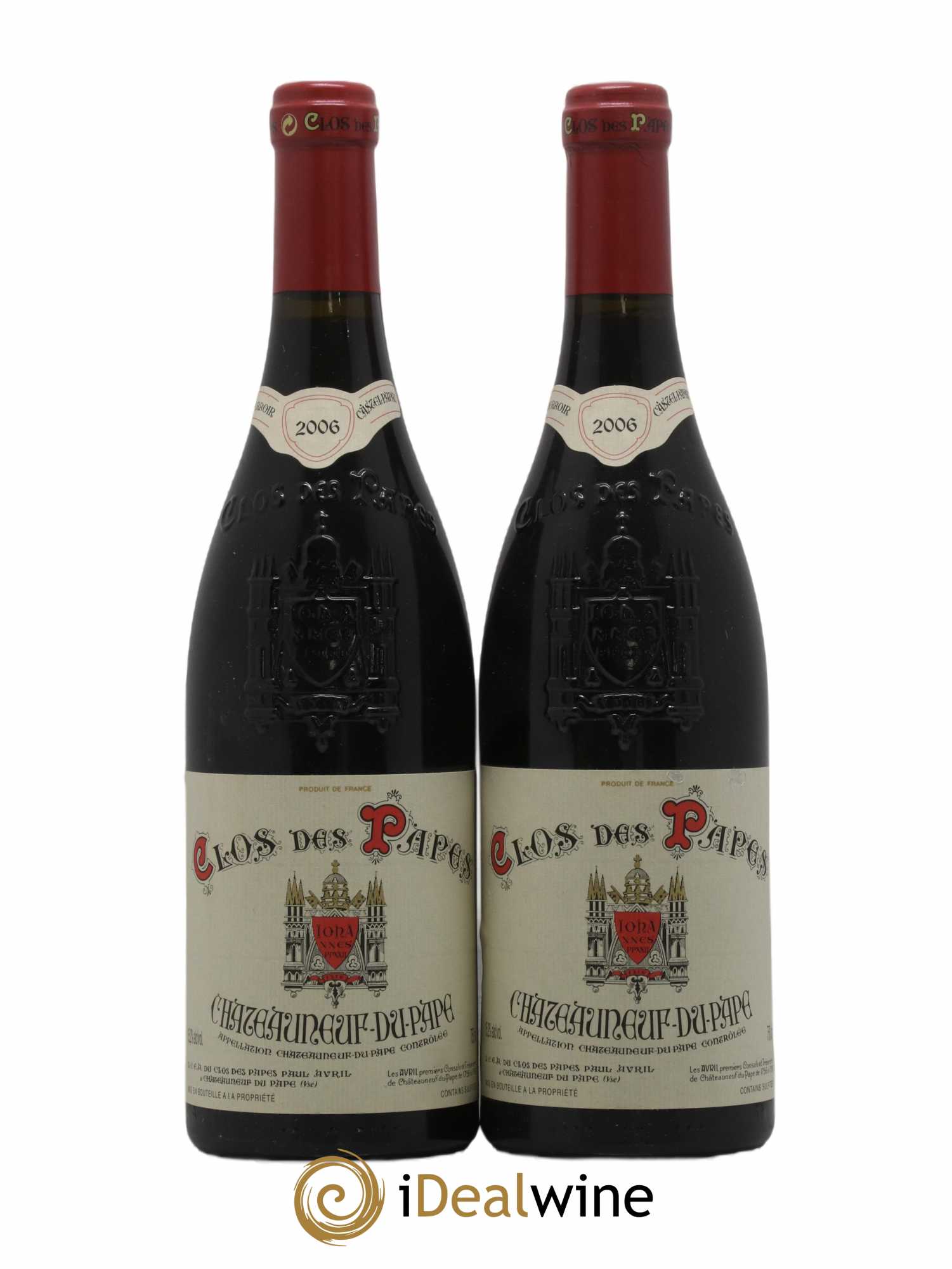 Châteauneuf-du-Pape Clos des Papes - Paul Avril 2006 - Lot de 2 bouteilles - 0