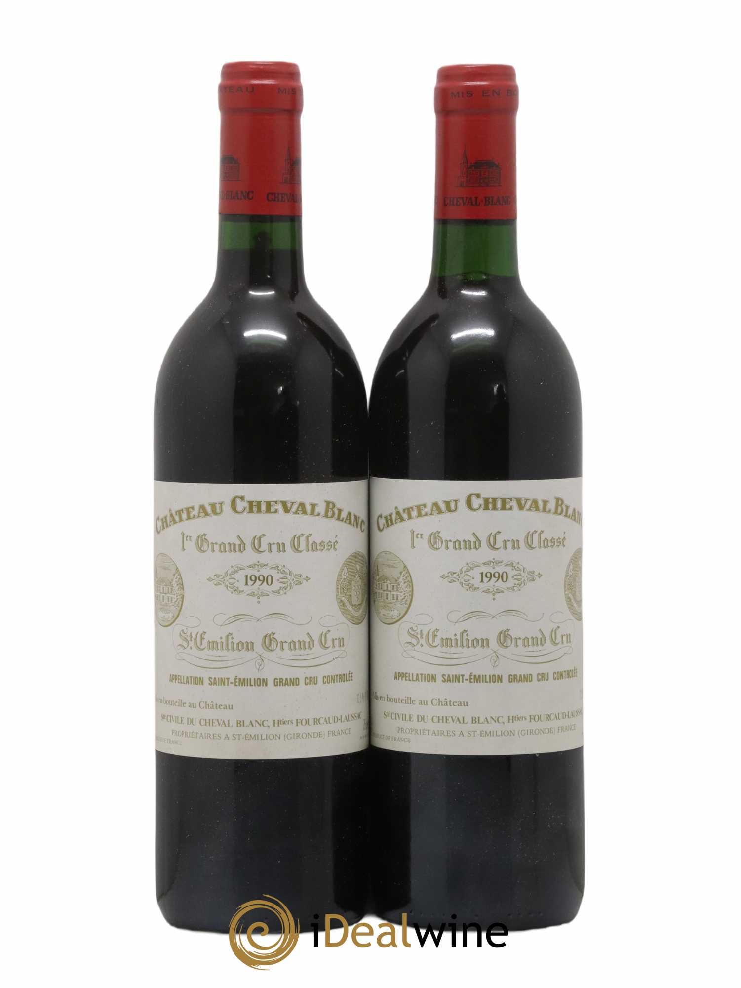 Château Cheval Blanc 1er Grand Cru Classé A 1990 - Lot de 2 bouteilles - 0