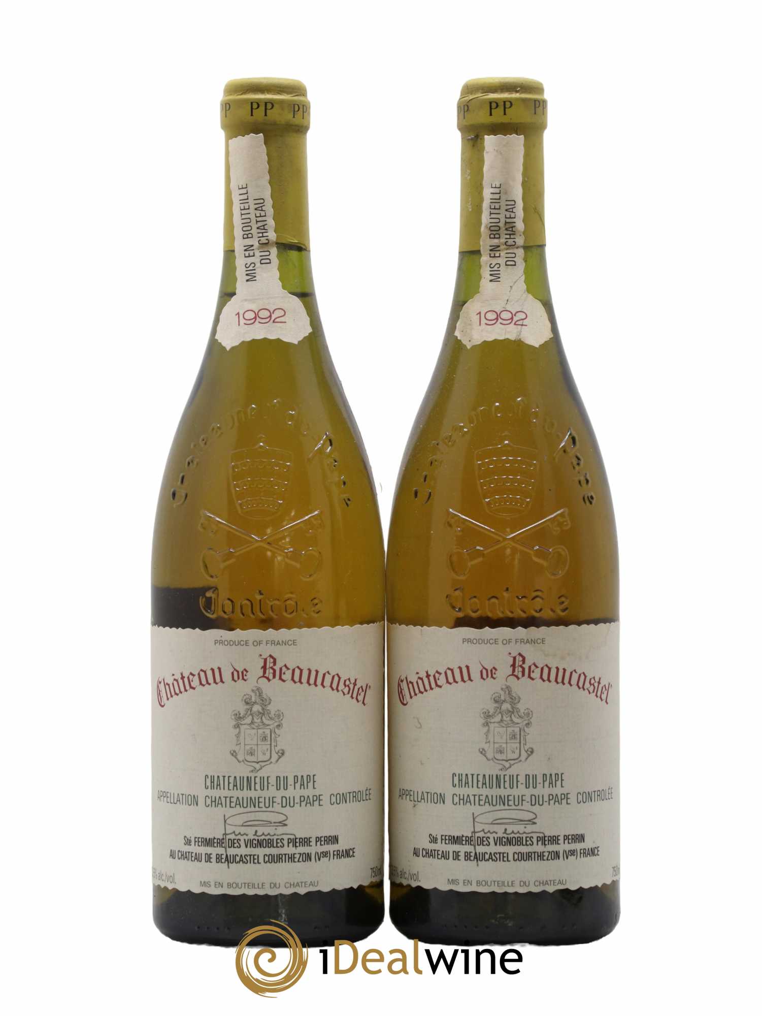 Châteauneuf-du-Pape Château de Beaucastel Famille Perrin 1992 - Lot de 2 bouteilles - 0
