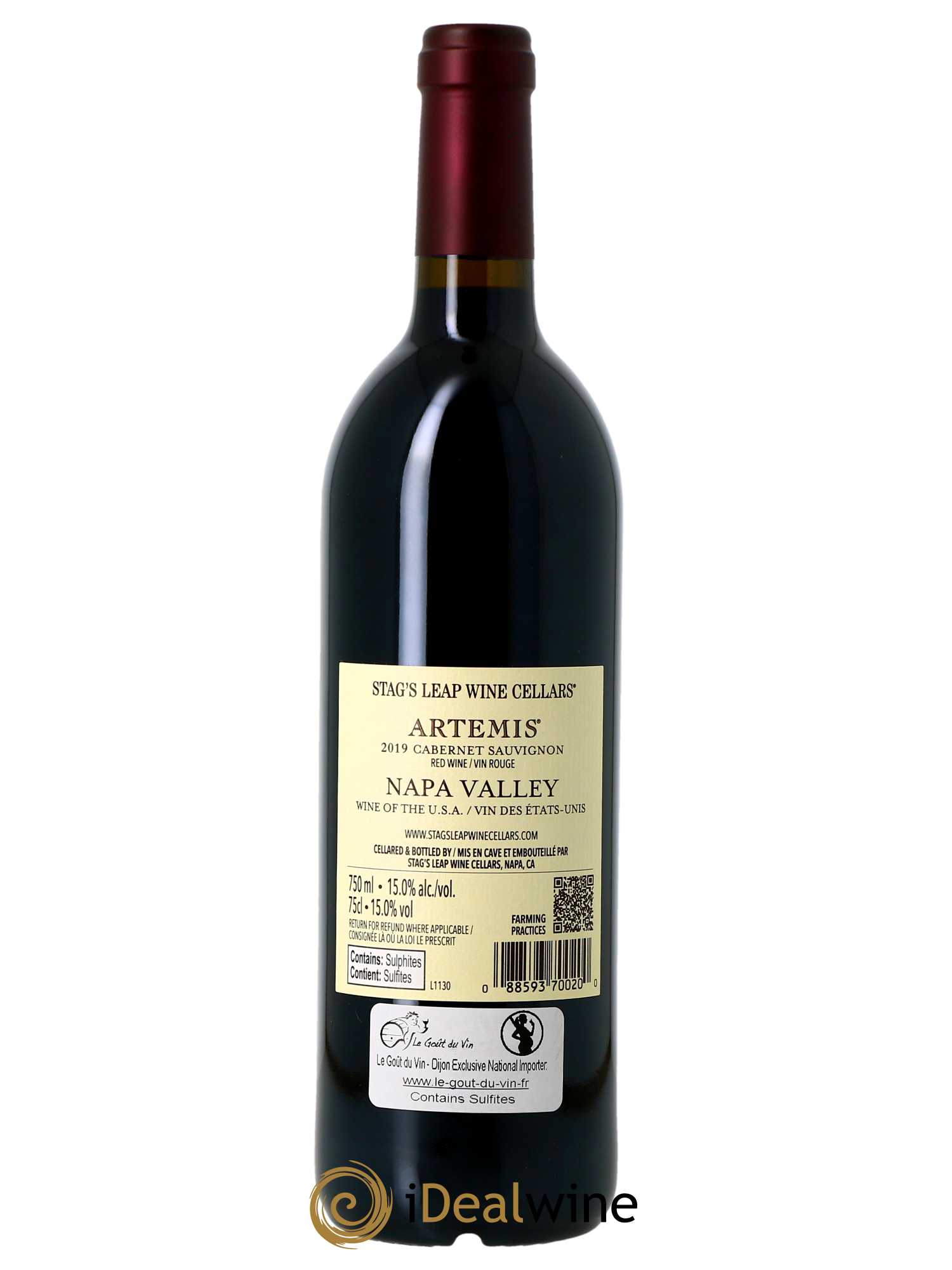 Napa Valley Stags Leap Wine Cellars Artemis 2019 - Lot of 1 bottle - 1