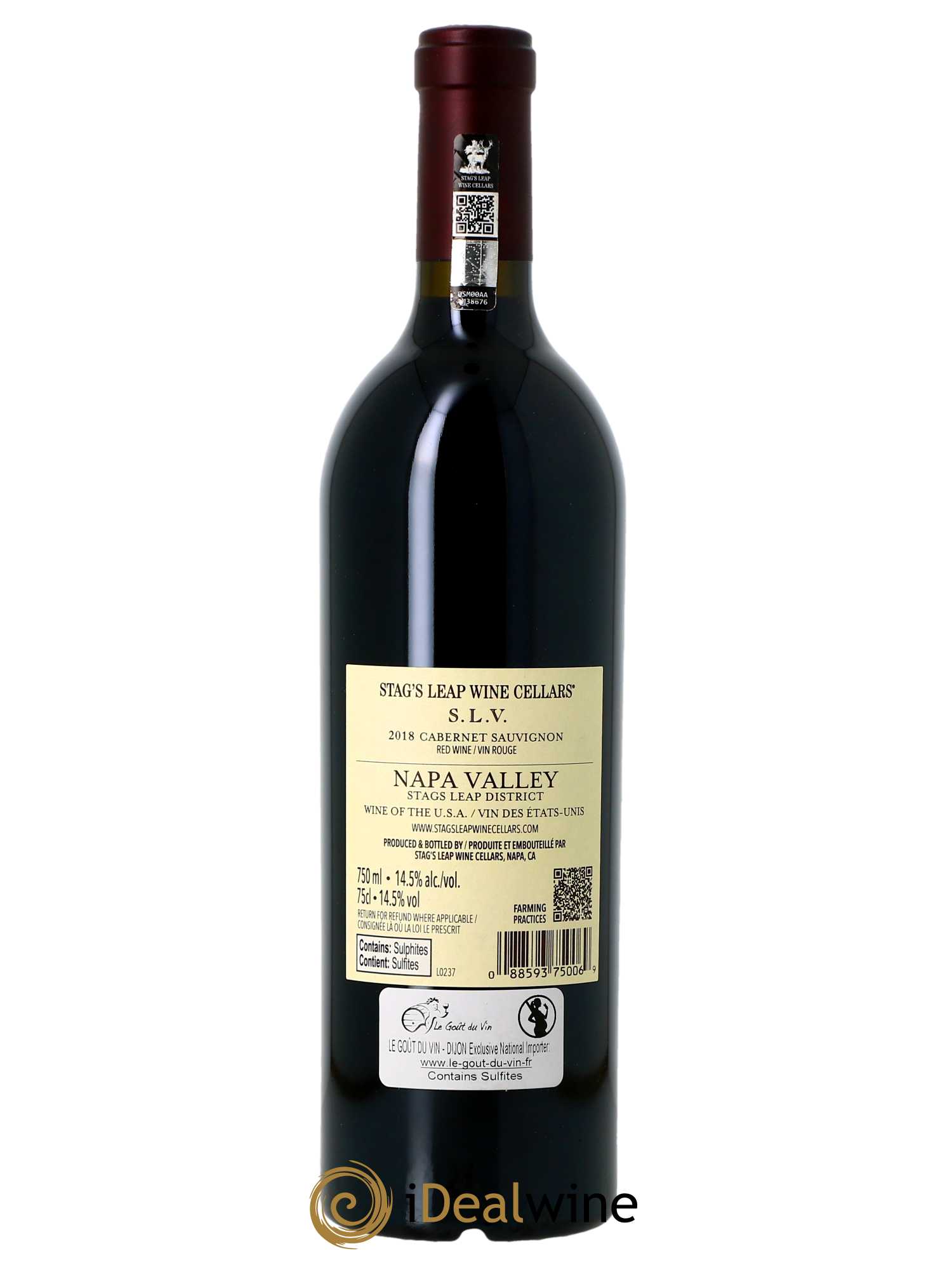 Napa Valley Stags Leap Wine Cellars S.L.V. 2018 - Posten von 1 Flasche - 1