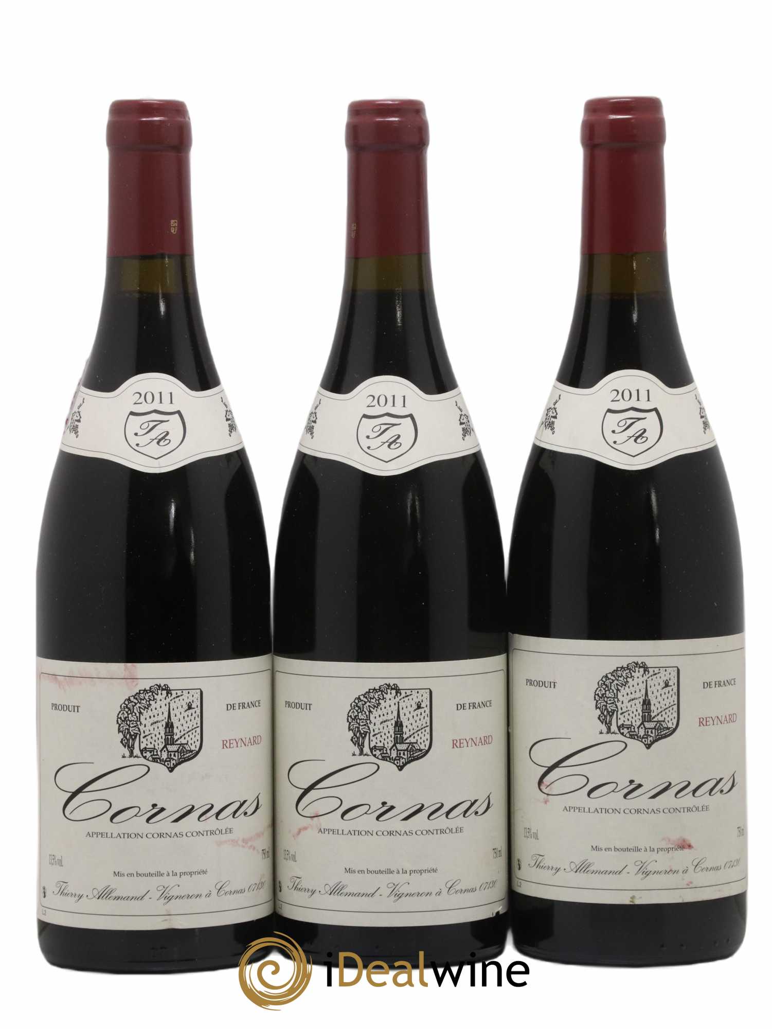 Cornas Reynard Thierry Allemand 2011 - Lot de 3 bouteilles - 0
