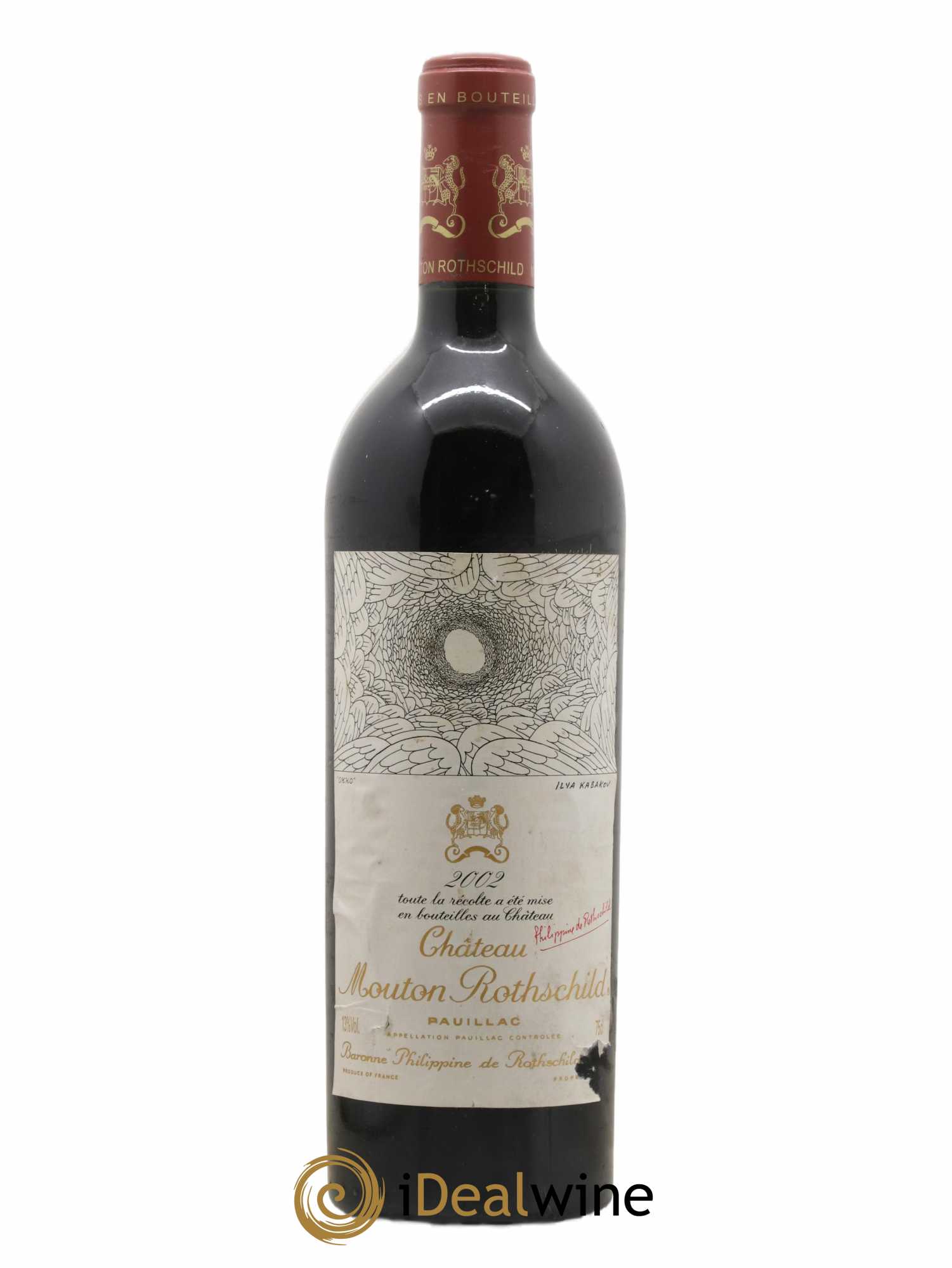 Château Mouton Rothschild 1er Grand Cru Classé 2002 - Lot de 1 bouteille - 0