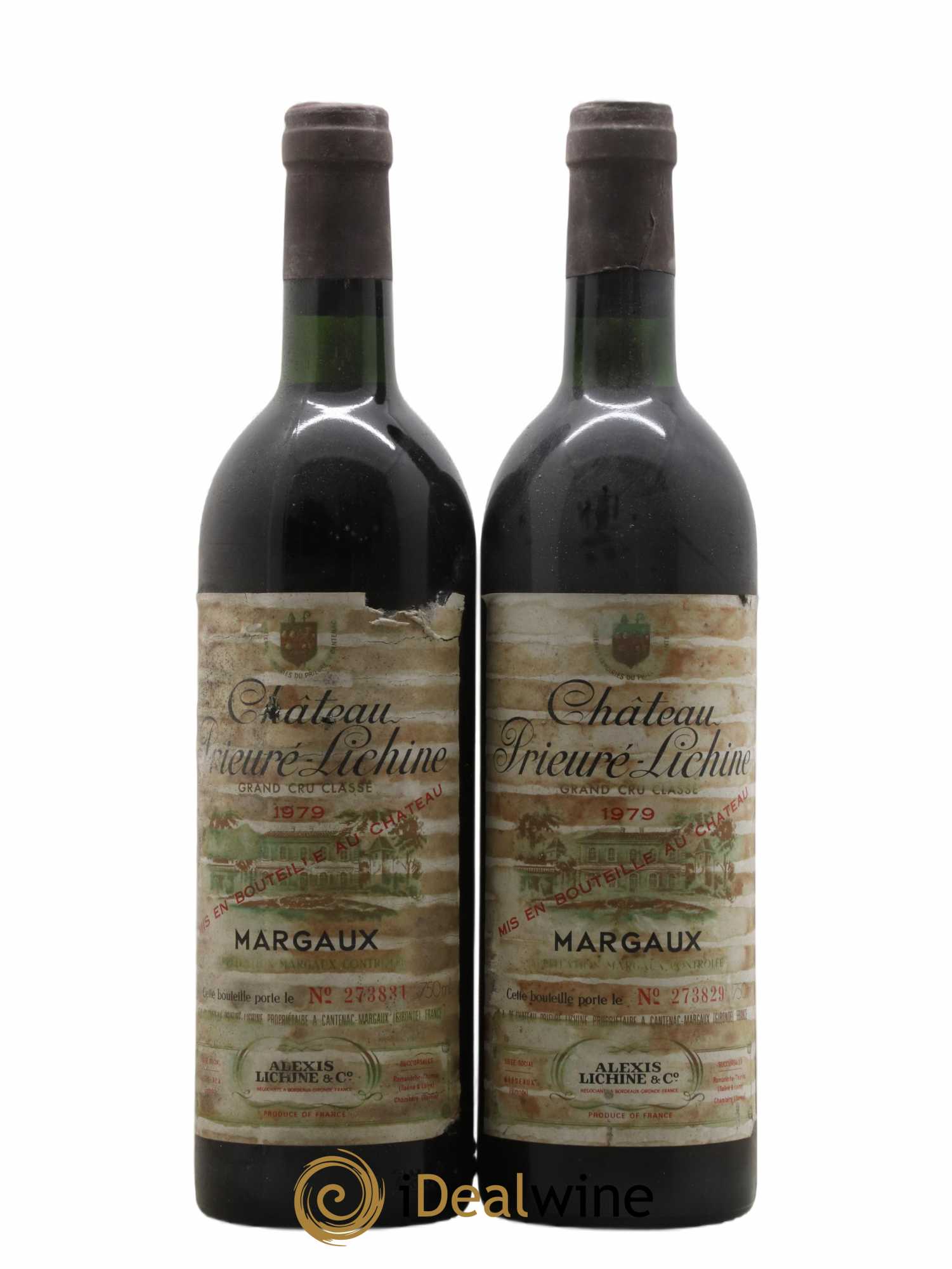 Château Prieuré Lichine 4ème Grand Cru Classé 1979 - Lot de 2 bouteilles - 0