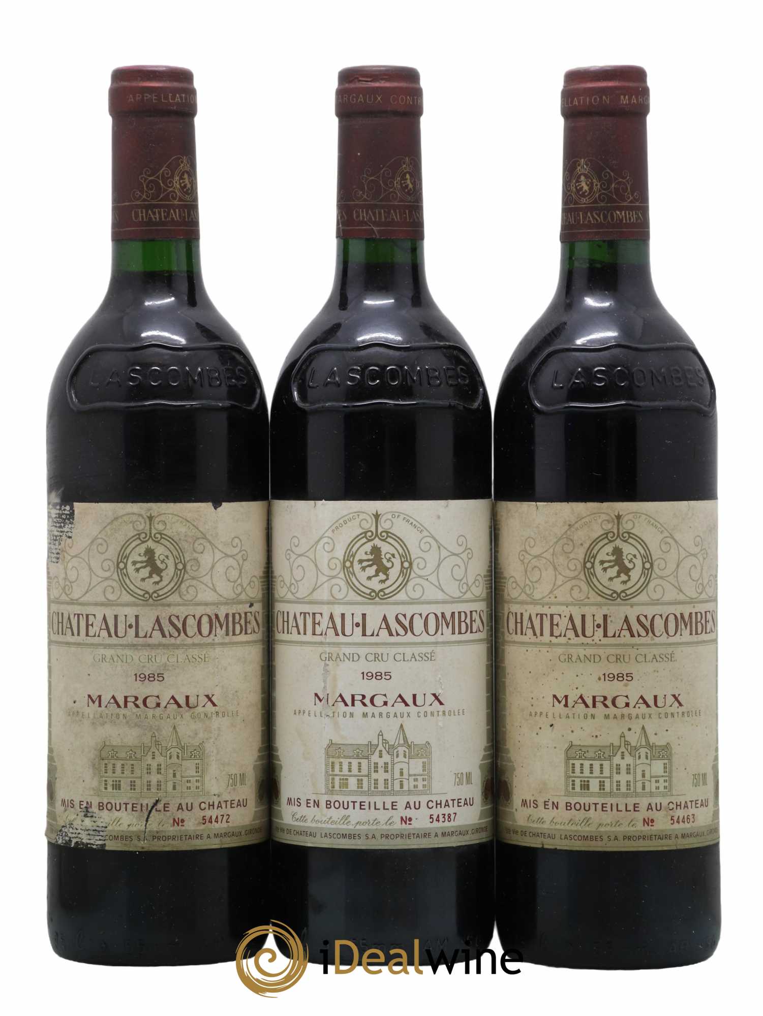 Château Lascombes 2ème Grand Cru Classé 1985 - Lotto di 3 bottiglie - 0