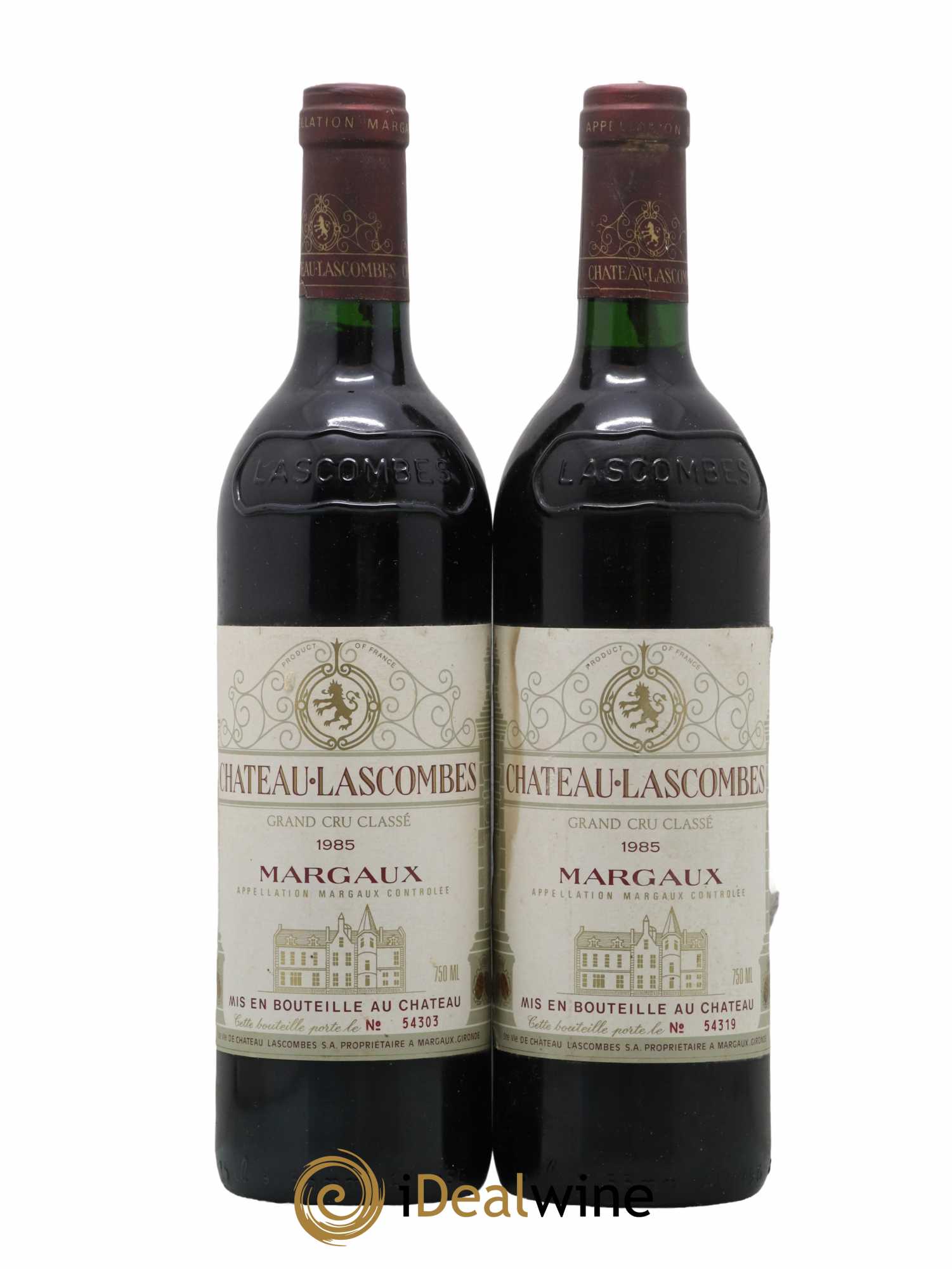 Château Lascombes 2ème Grand Cru Classé 1985 - Lot de 2 bouteilles - 0
