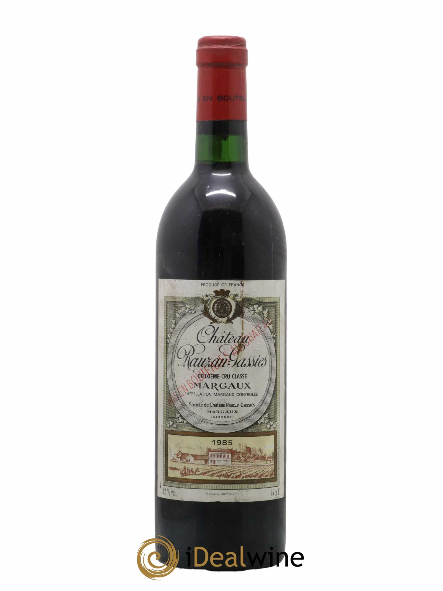 Château Rauzan-Gassies 2ème Grand Cru Classé 1985 - Lotto di 1 bottiglia - 0
