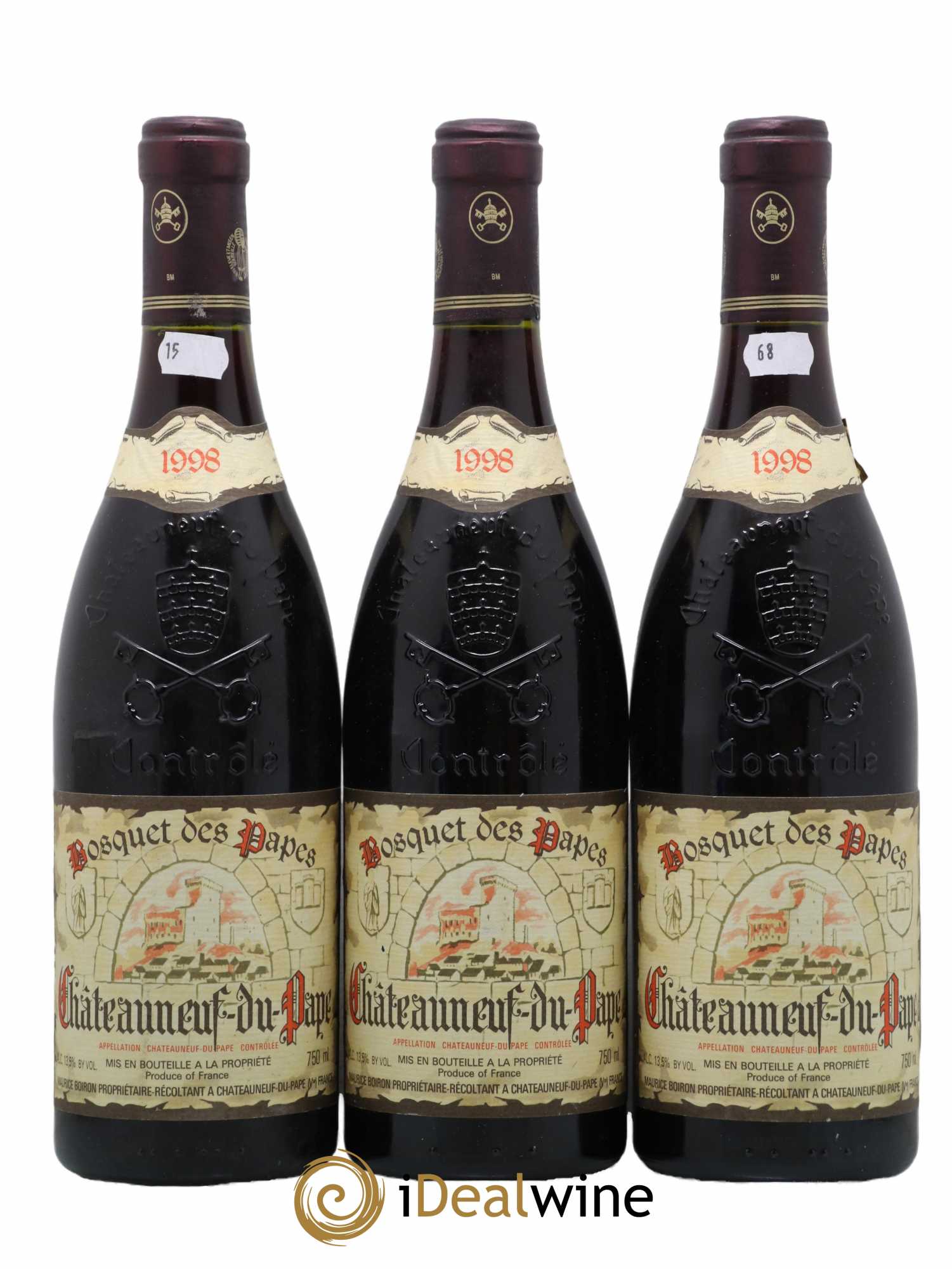 Châteauneuf-du-Pape Bosquets des Papes 1998 - Lot de 3 bouteilles - 0