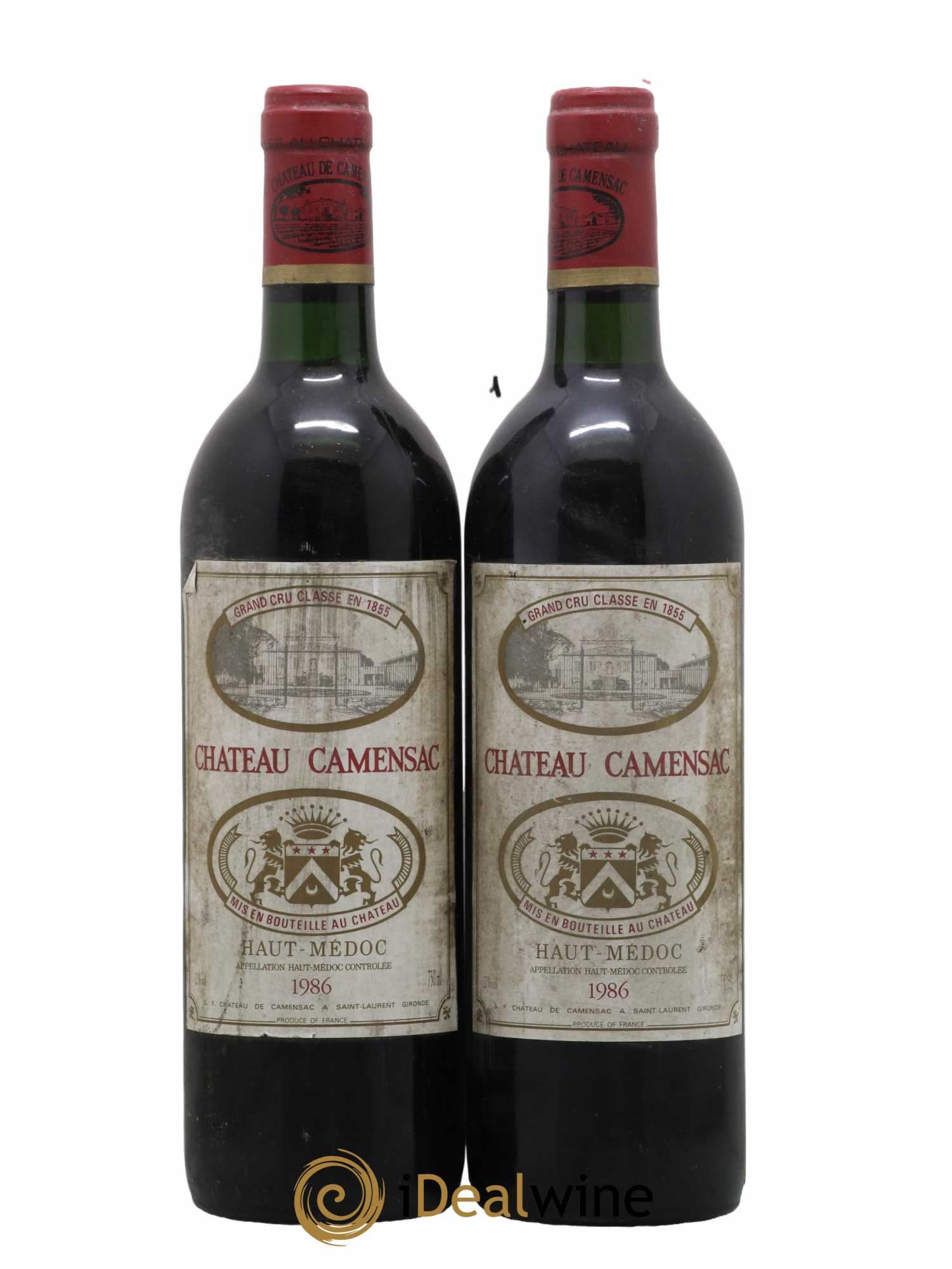 Château Camensac 5ème Grand Cru Classé 1986 - Lot de 2 bouteilles - 0