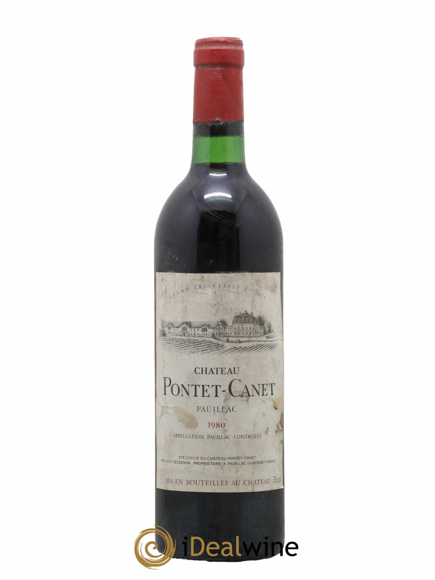 Château Pontet Canet 5ème Grand Cru Classé 1980 - Lot of 1 bottle - 0