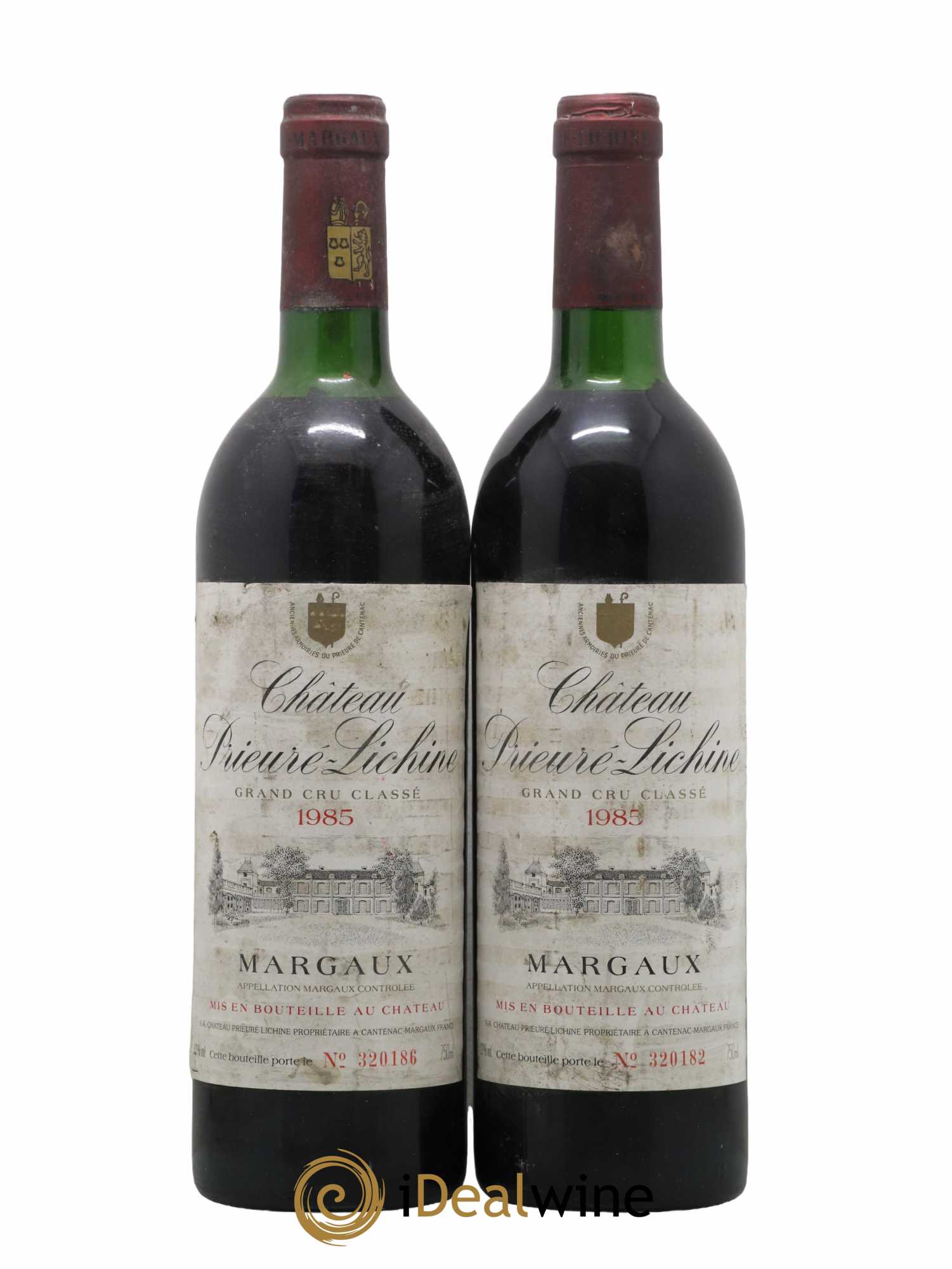 Château Prieuré Lichine 4ème Grand Cru Classé 1985 - Lot de 2 bouteilles - 0