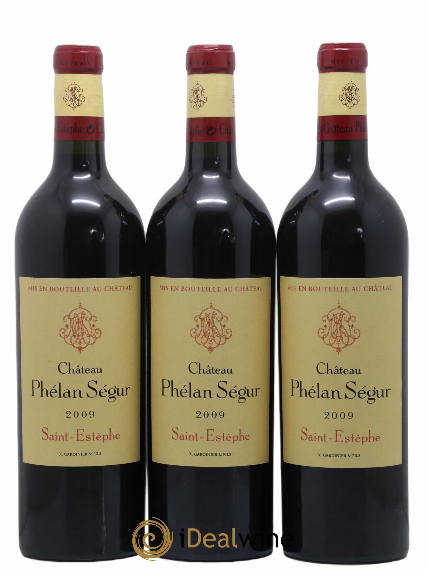 Château Phélan Ségur 2009 - Lot de 3 bouteilles - 0
