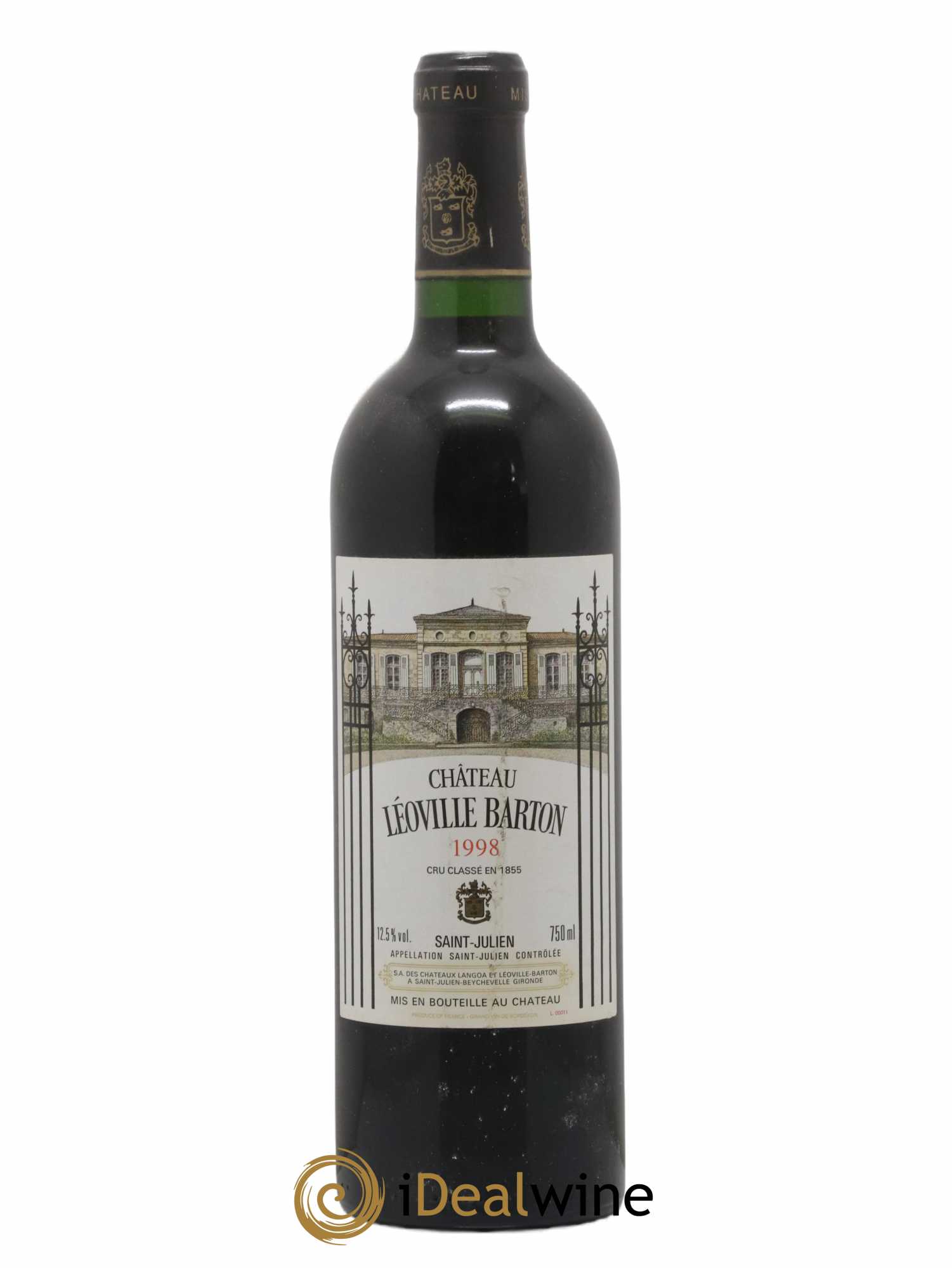 Château Léoville Barton 2ème Grand Cru Classé 1998 - Lot de 1 bouteille - 0