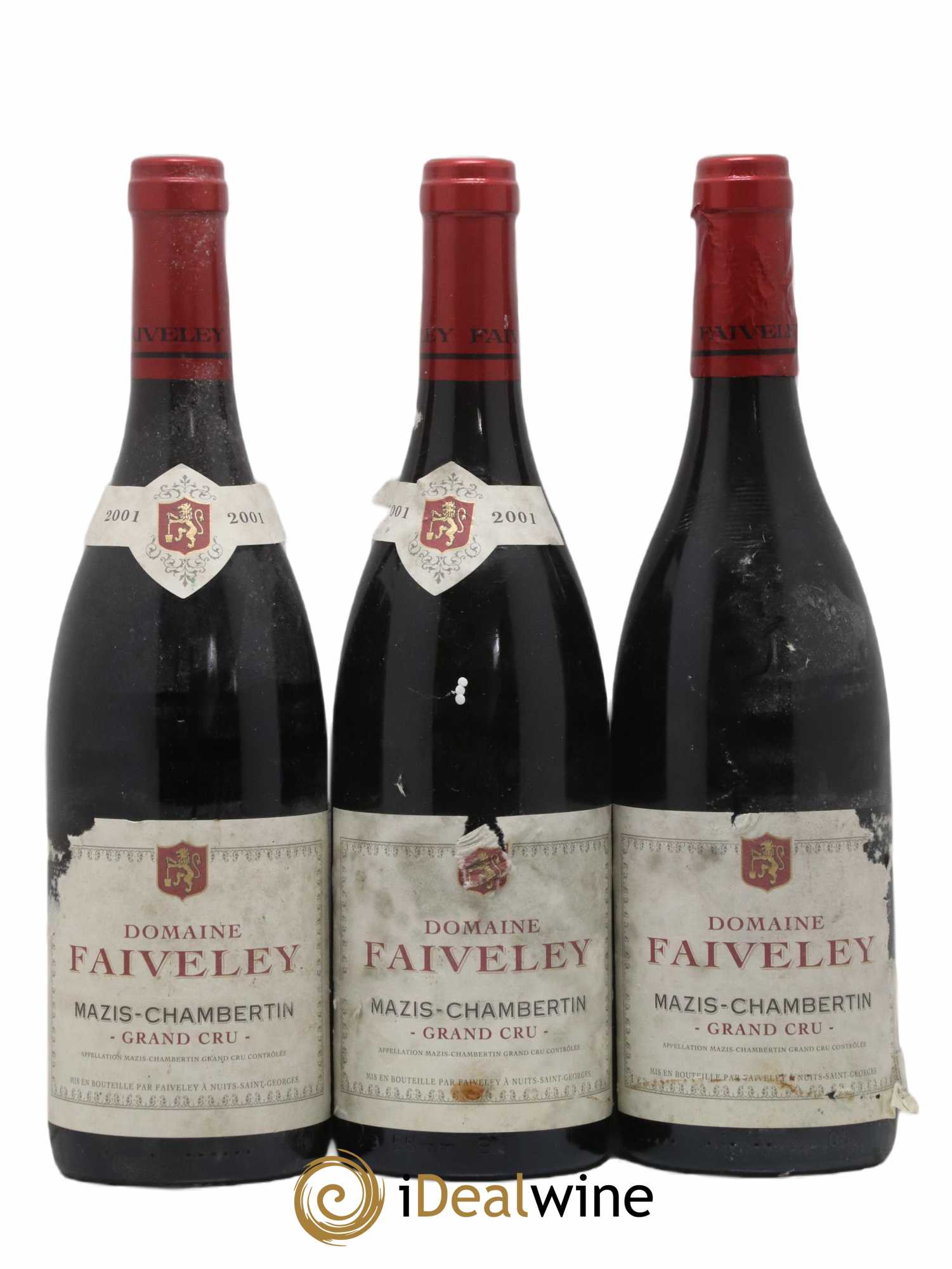 Mazis-Chambertin Grand Cru Faiveley 2001 - Lot de 3 bouteilles - 0