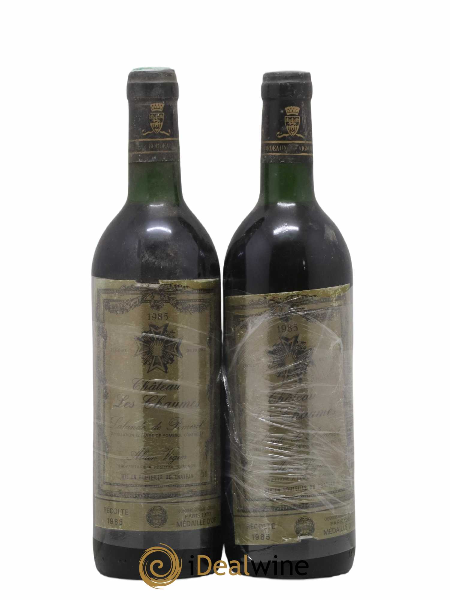 Lalande-de-Pomerol Château Les Chaumes 1985 - Posten von 2 Flaschen - 0