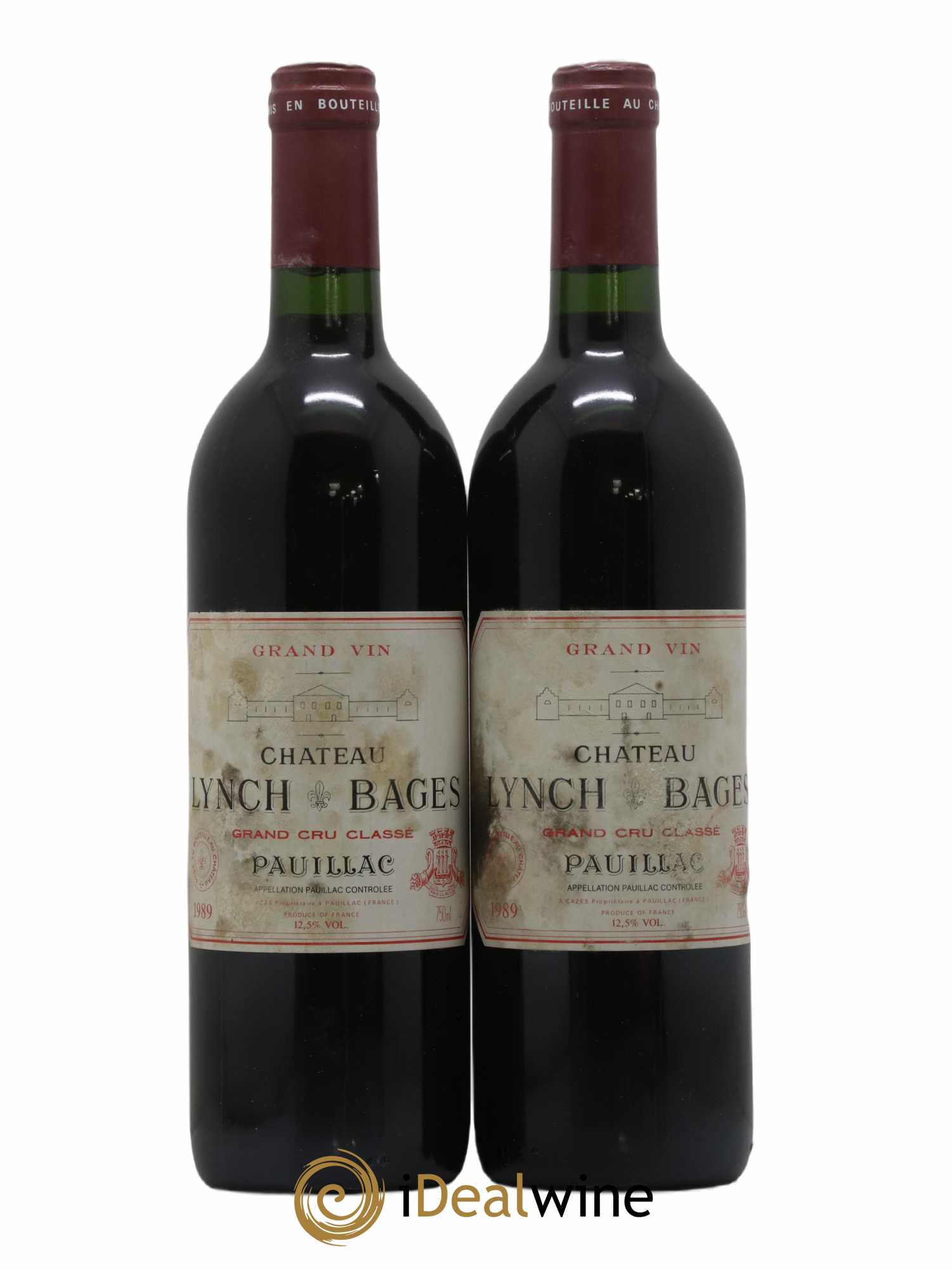 Château Lynch Bages 5ème Grand Cru Classé 1989 - Lot de 2 bouteilles - 0