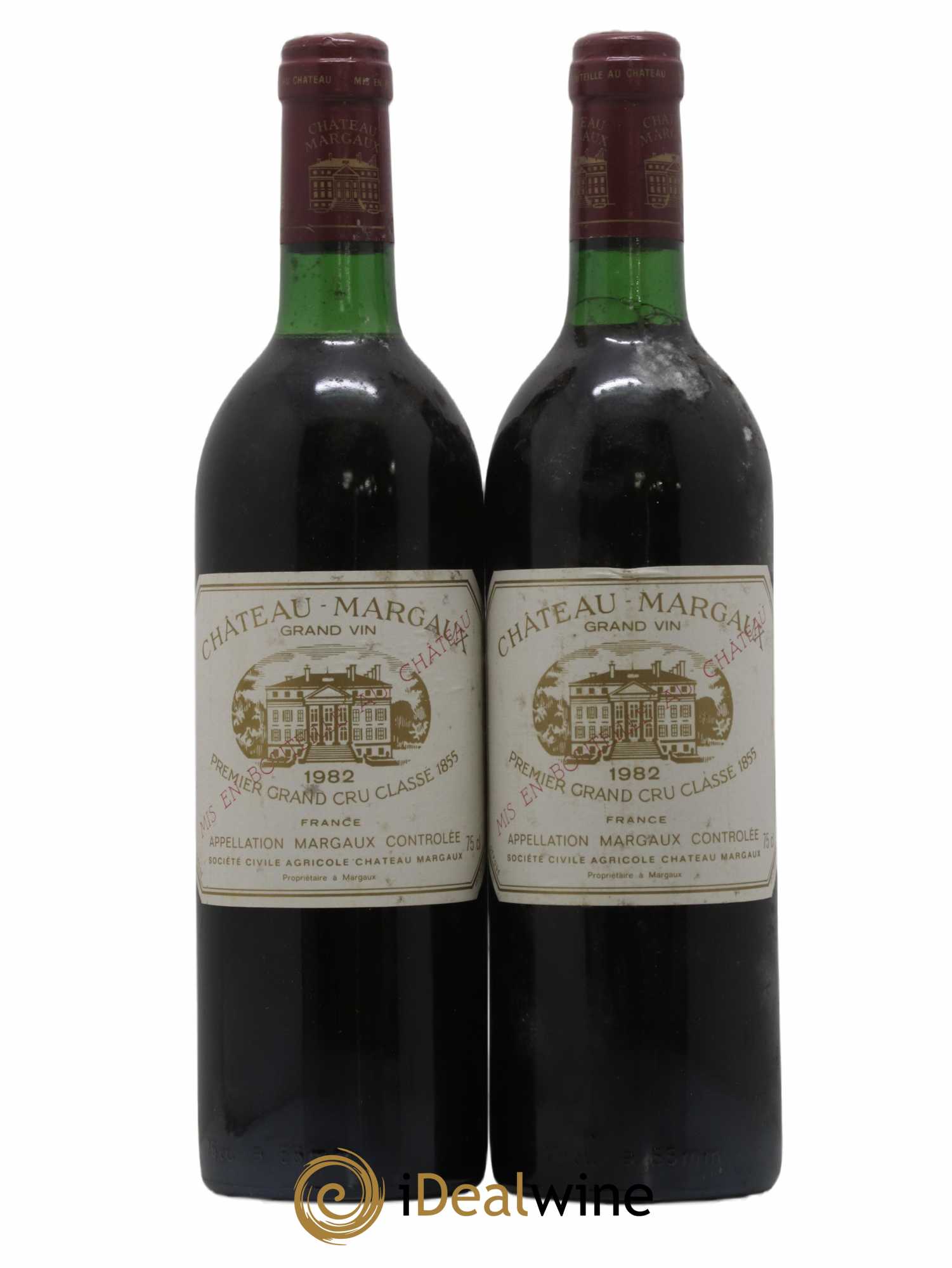 Château Margaux 1er Grand Cru Classé 1982 - Lot de 2 bouteilles - 0