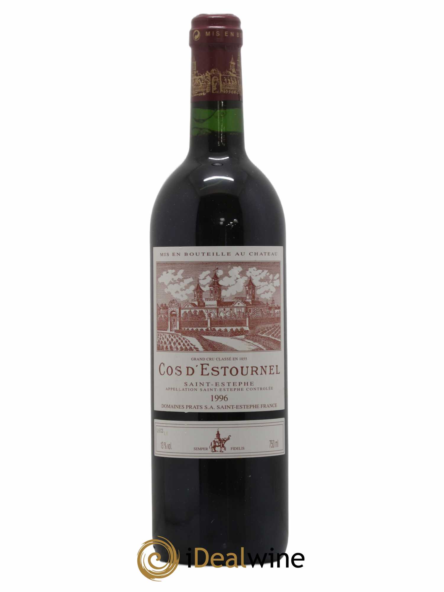 Cos d'Estournel 2ème Grand Cru Classé 1996 - Lot de 1 bouteille - 0