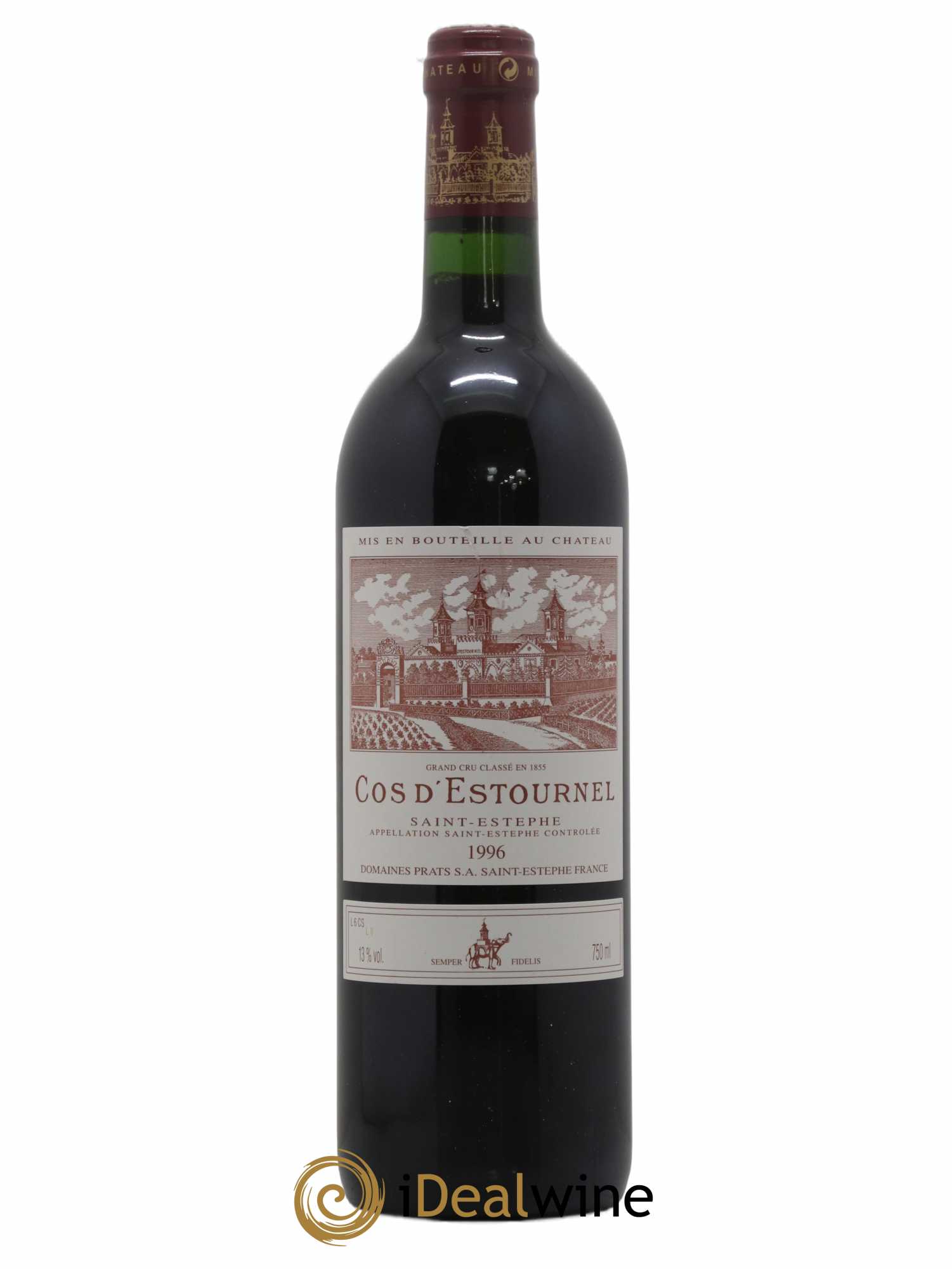 Cos d'Estournel 2ème Grand Cru Classé 1996 - Lot de 1 bouteille - 0