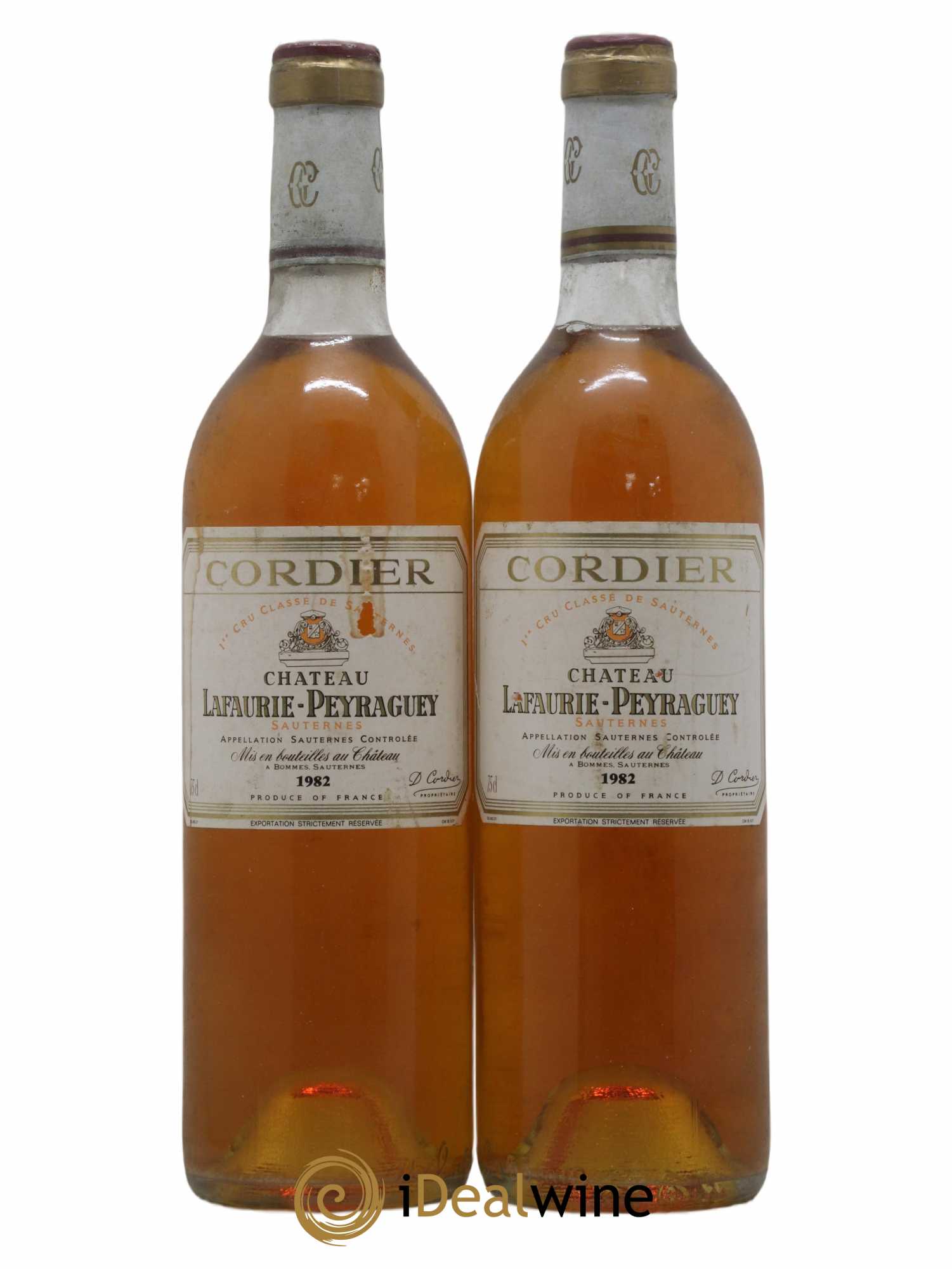 Château Lafaurie-Peyraguey 1er Grand Cru Classé 1982 - Lotto di 2 bottiglie - 0