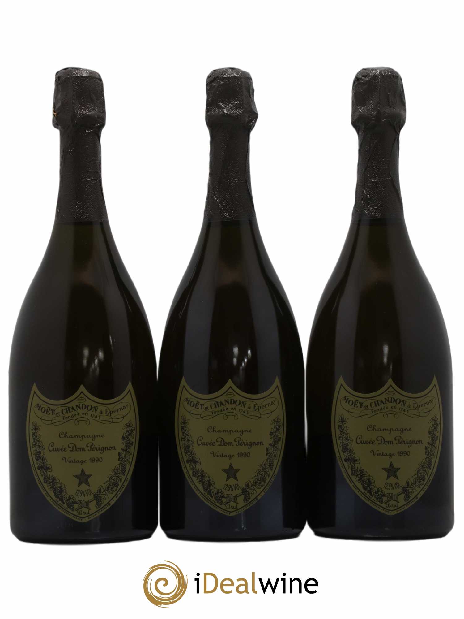 Brut Dom Pérignon 1990 - Lot de 3 bouteilles - 0