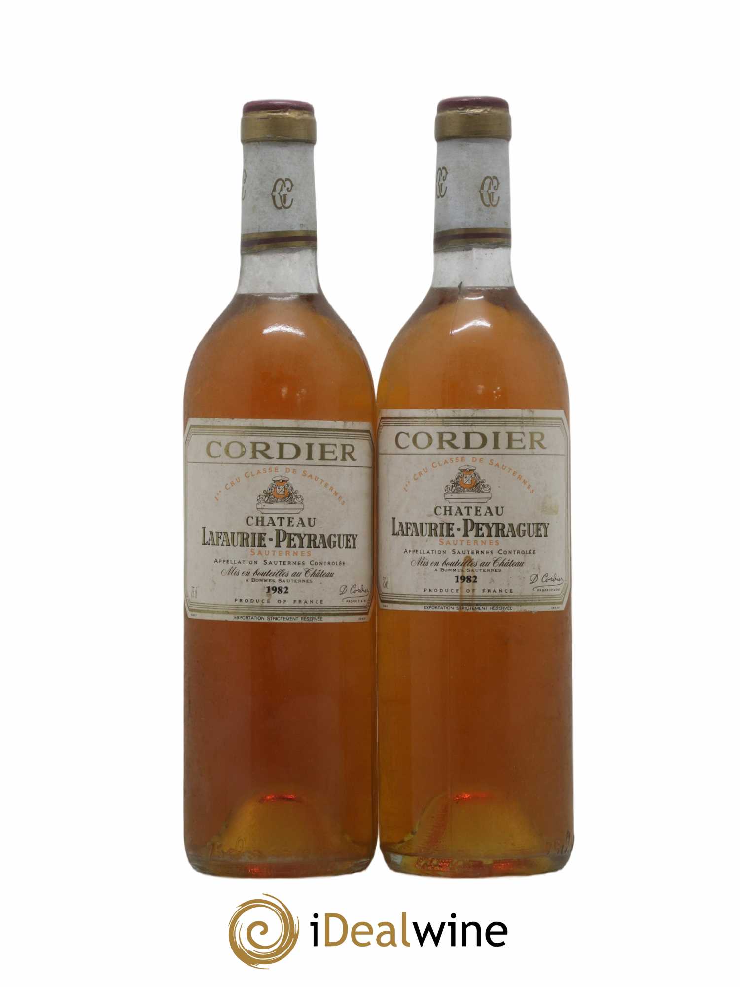 Château Lafaurie-Peyraguey 1er Grand Cru Classé 1982 - Lotto di 2 bottiglie - 0