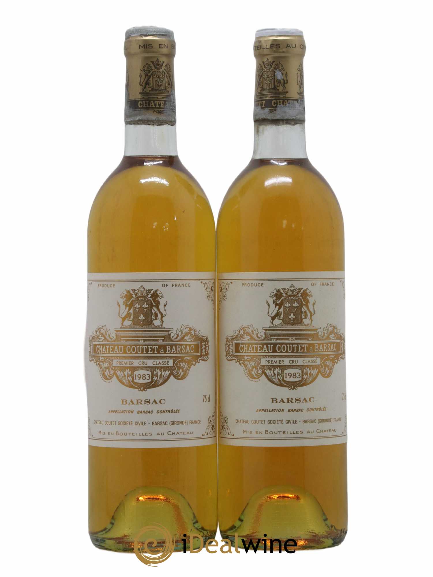 Château Coutet 1er Grand Cru Classé 1983 - Lotto di 2 bottiglie - 0