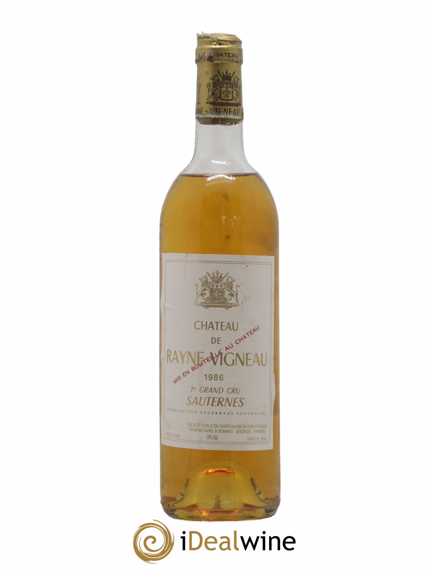 Château de Rayne Vigneau 1er Grand Cru Classé 1986 - Lotto di 1 bottiglia - 0