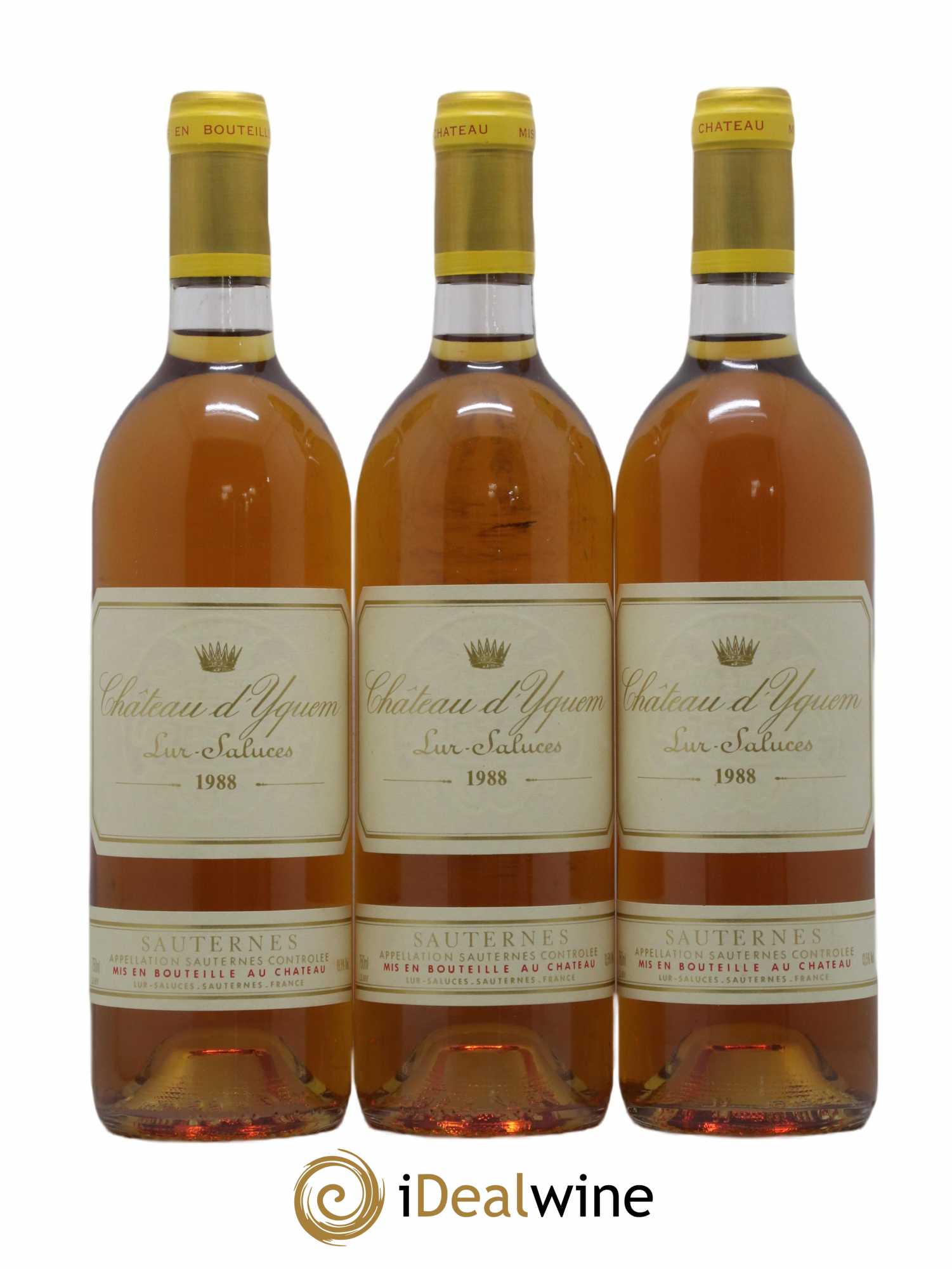 Château d' Yquem 1er Cru Classé Supérieur 1988 - Lotto di 3 bottiglie - 0