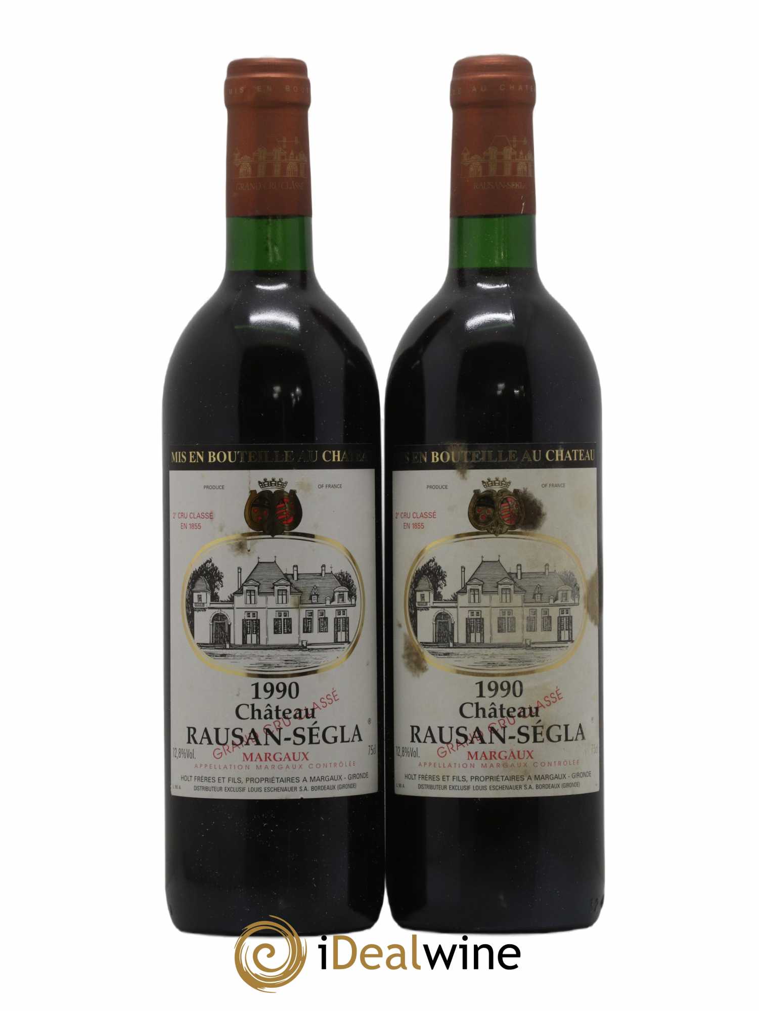 Château Rauzan Ségla Grand Cru Classé 1990 - Lot de 2 bouteilles - 0