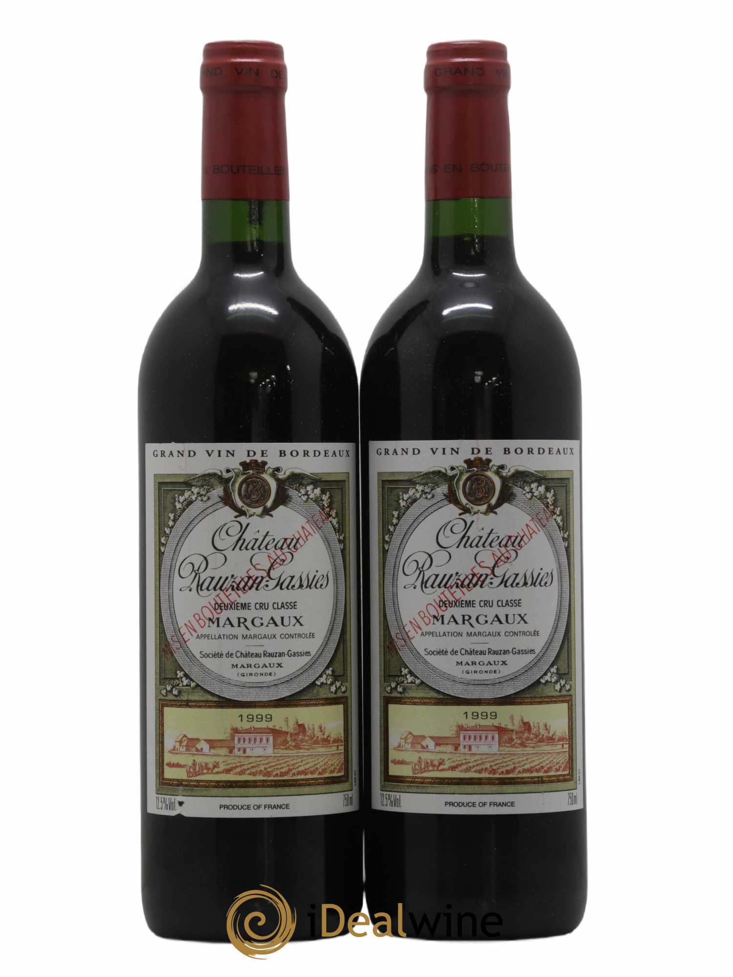 Gassies de Rauzan Gassies 1999 - Lot de 2 bouteilles - 0