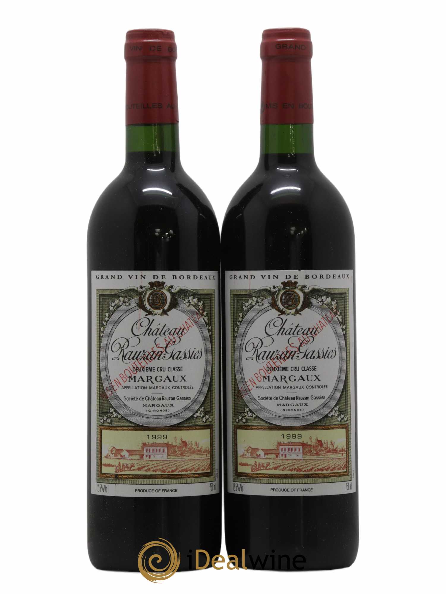 Gassies de Rauzan Gassies 1999 - Lot de 2 bouteilles - 0