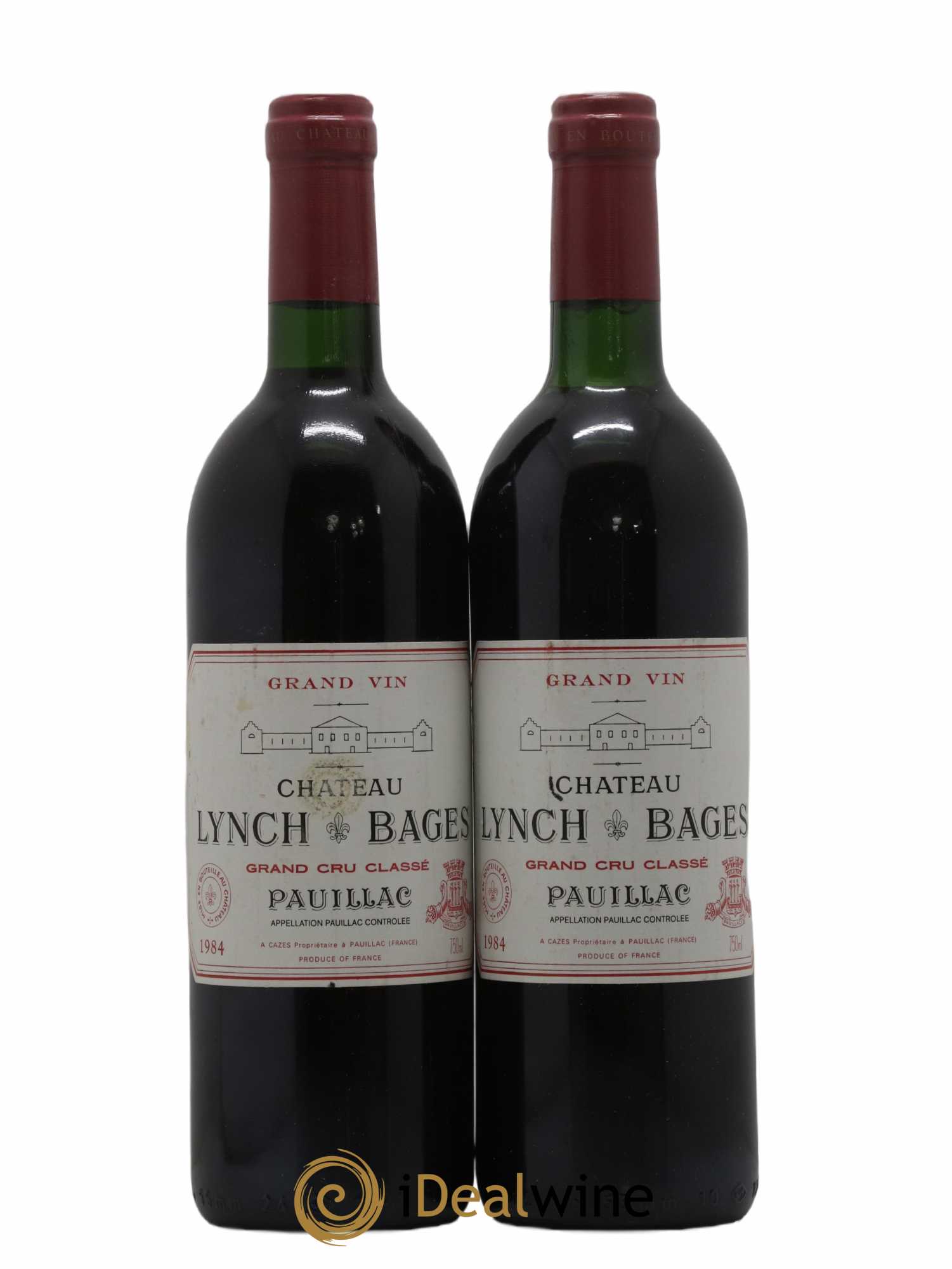 Château Lynch Bages 5ème Grand Cru Classé 1984 - Lot de 2 bouteilles - 0