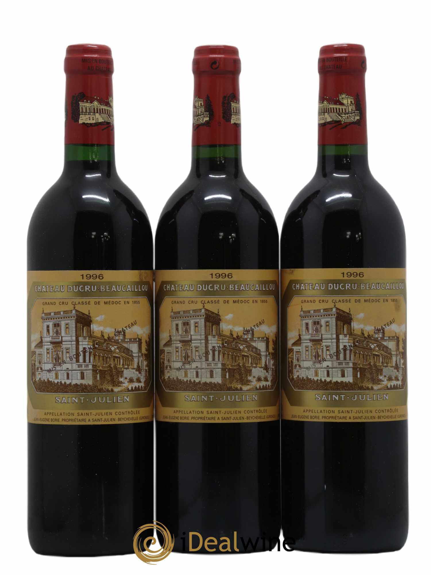 Château Ducru Beaucaillou 2ème Grand Cru Classé 1996 - Lot de 3 bouteilles - 0